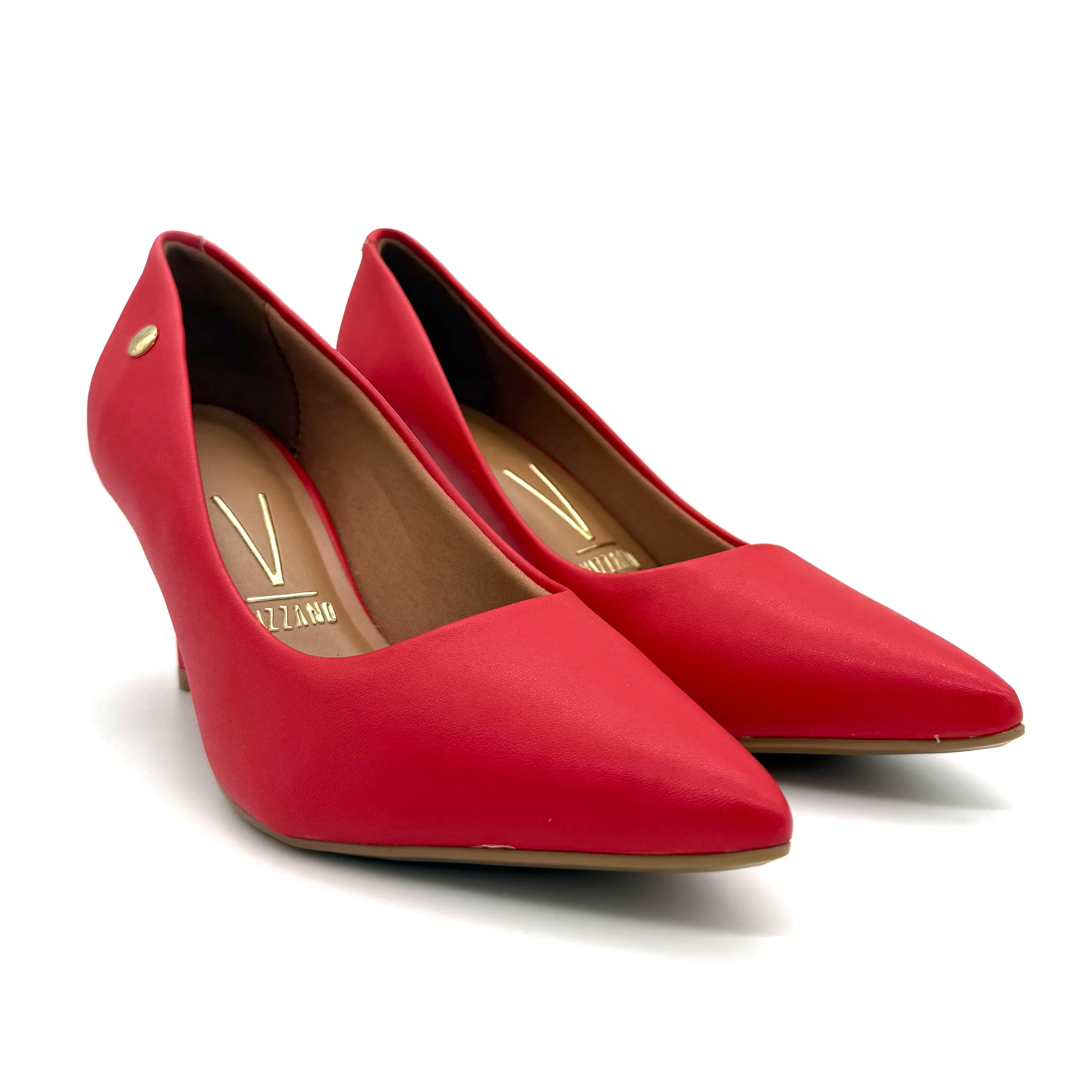 Vizzano 1185-702 Pointy Toe Pump in Ruby Red Napa - Image 2