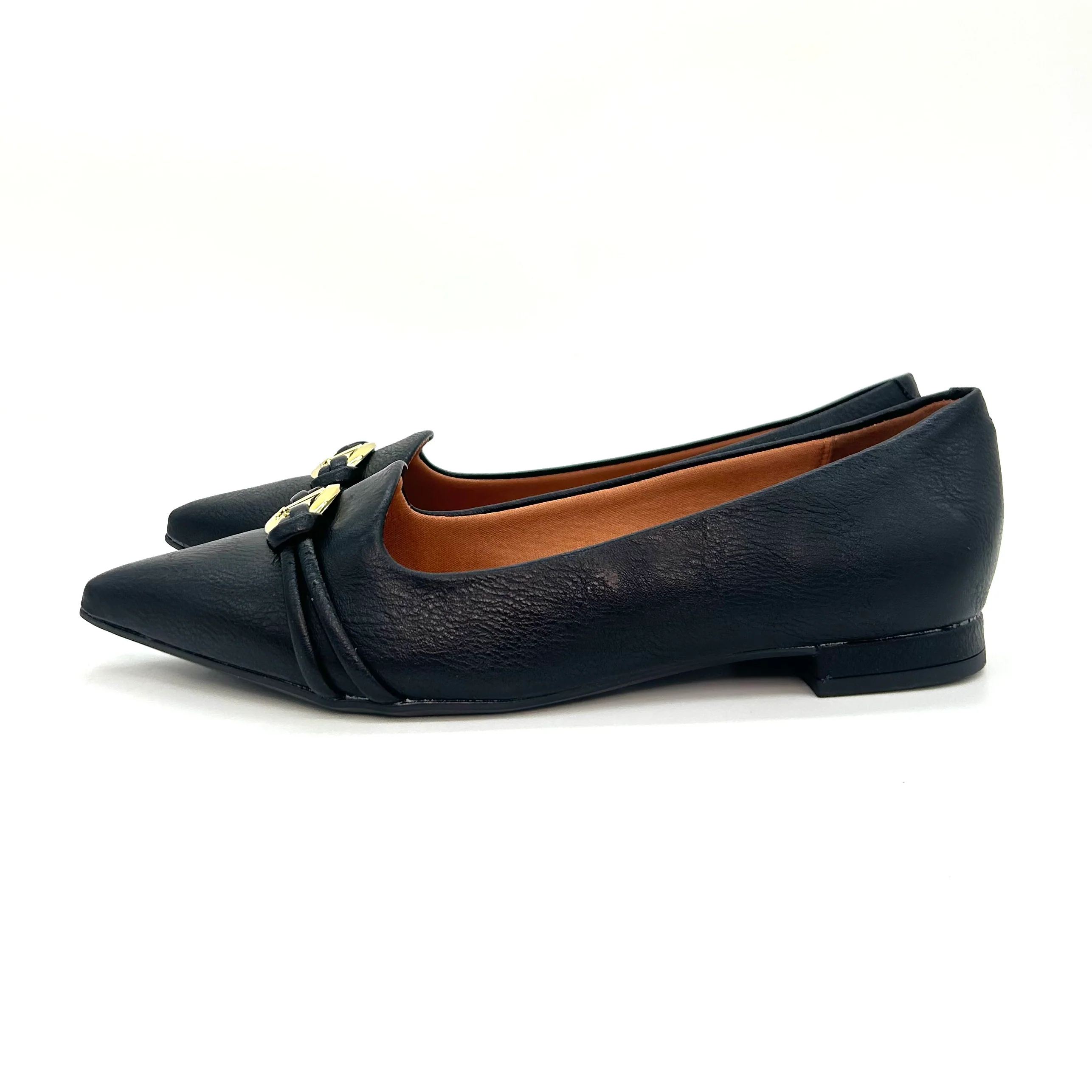 Vizzano 1206-1004 Pointy Toe Flat in Black - Image 4