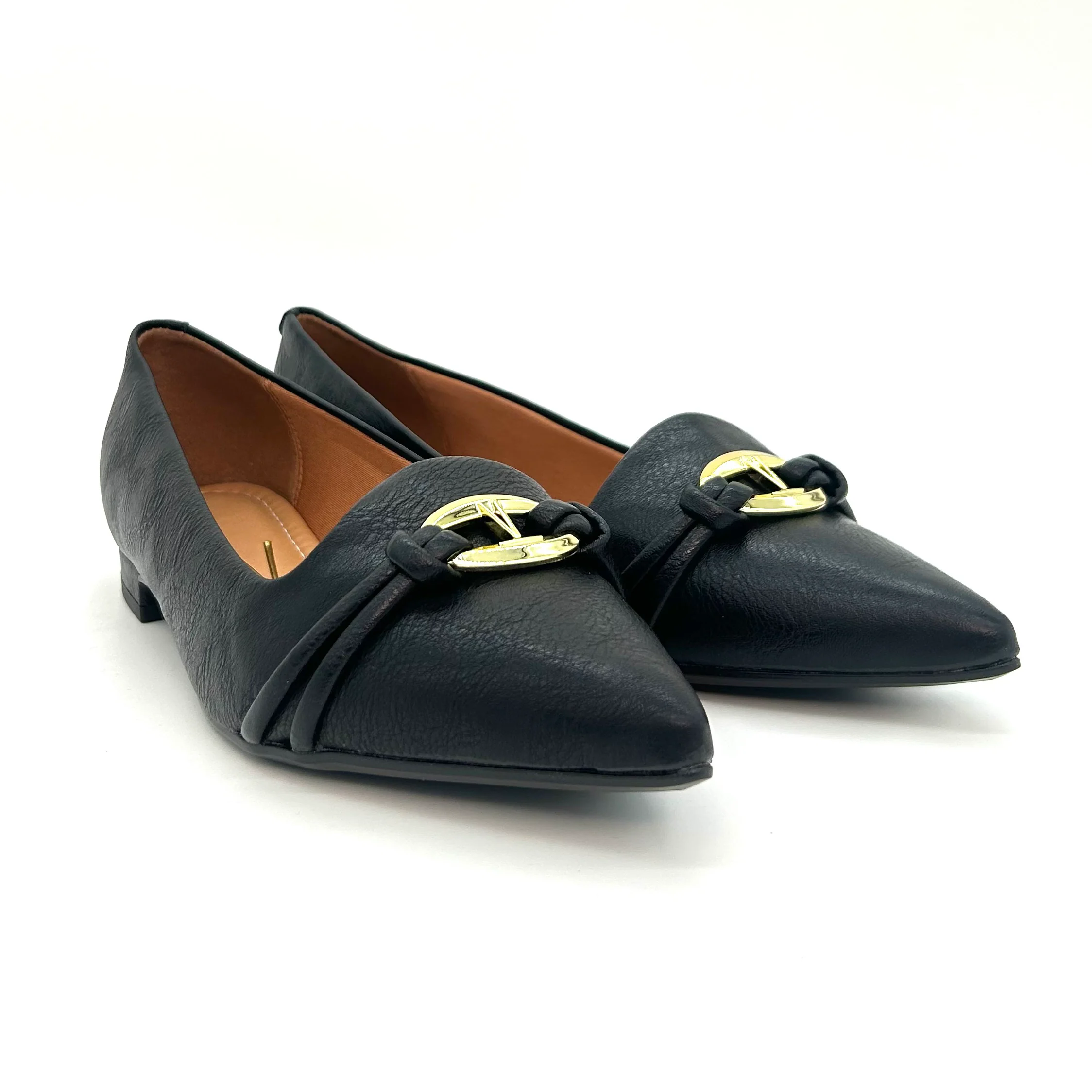 Vizzano 1206-1004 Pointy Toe Flat in Black - Image 7