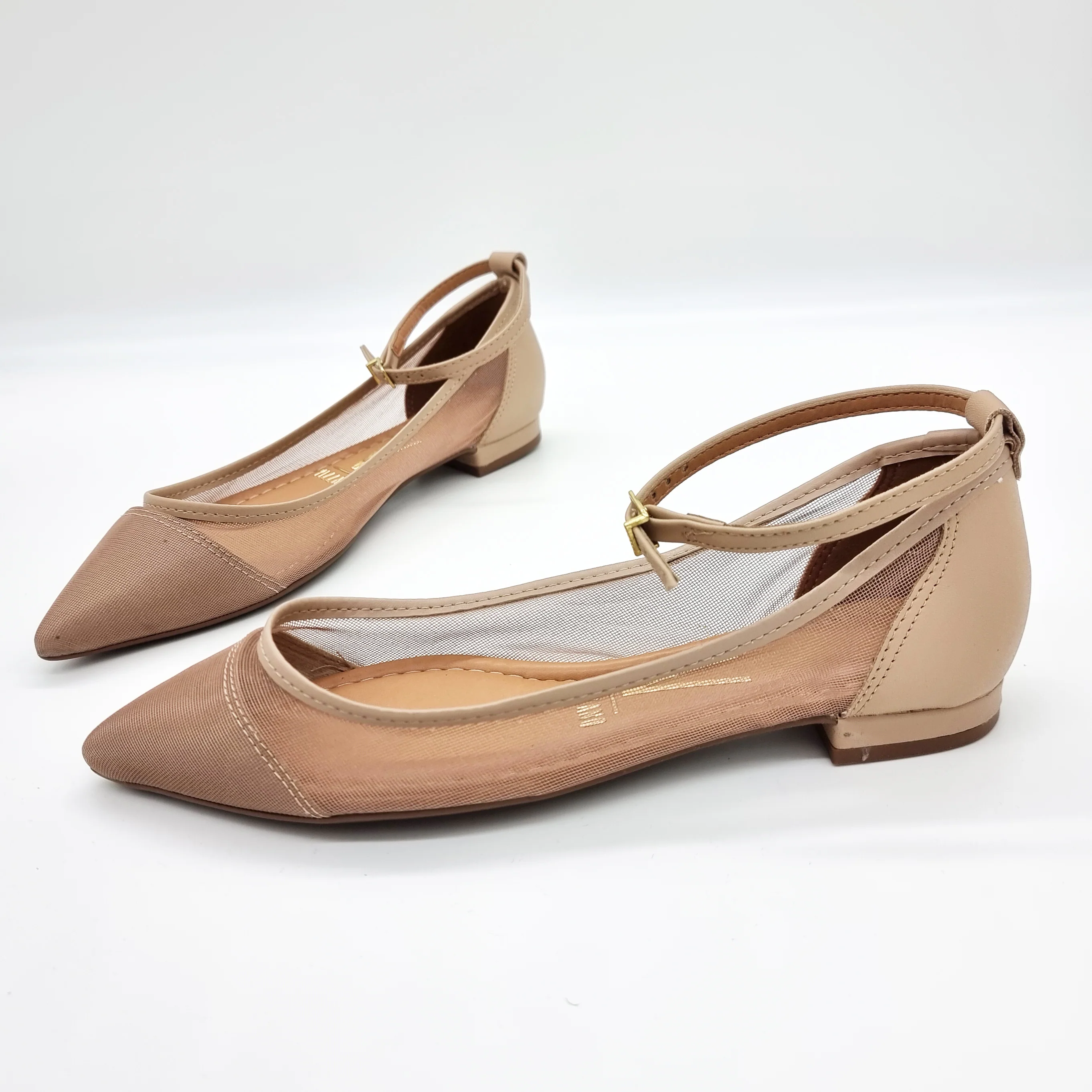 Vizzano 1206-294 Mesh Flat in Beige - Image 3