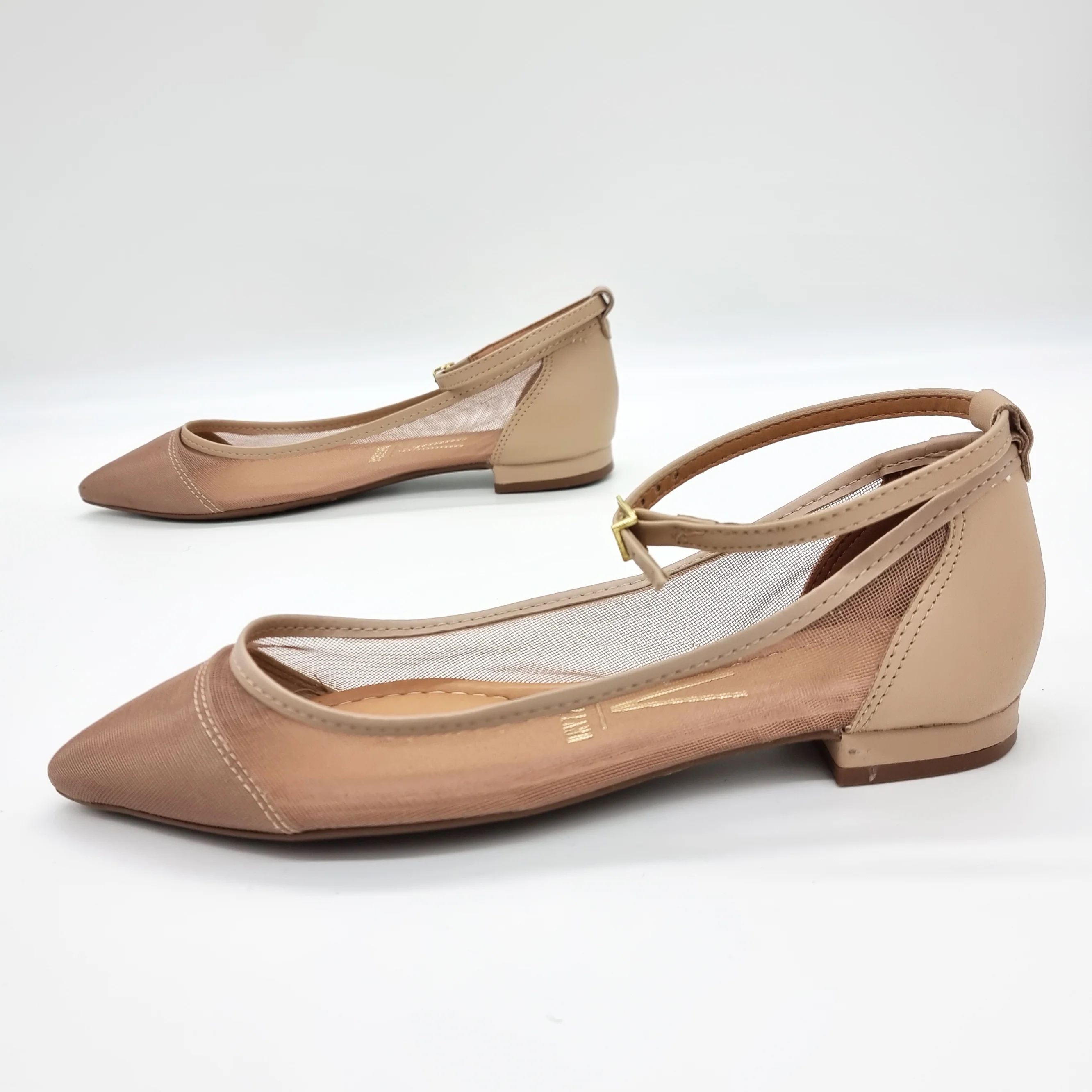 Vizzano 1206-294 Mesh Flat in Beige - Image 4