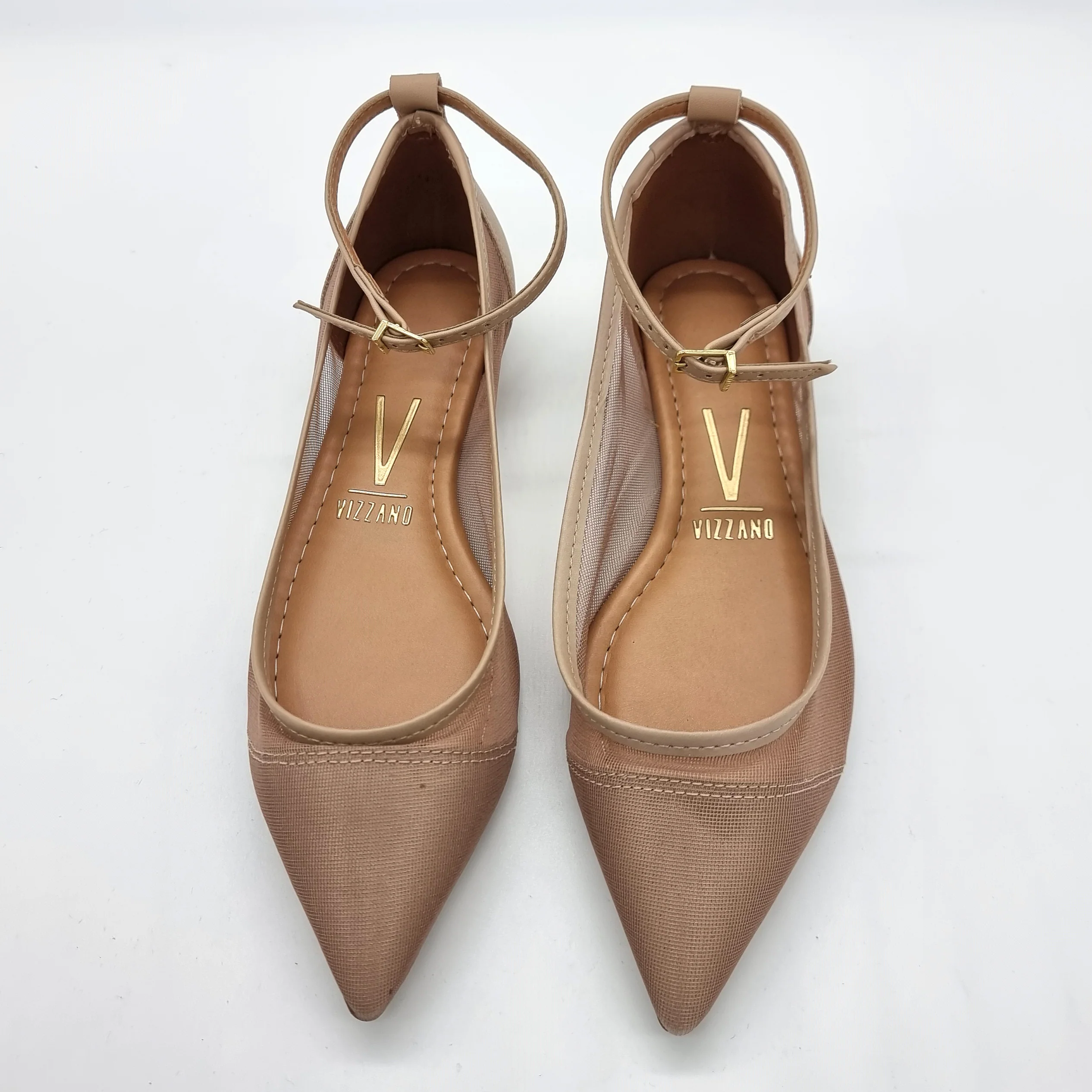 Vizzano 1206-294 Mesh Flat in Beige - Image 8