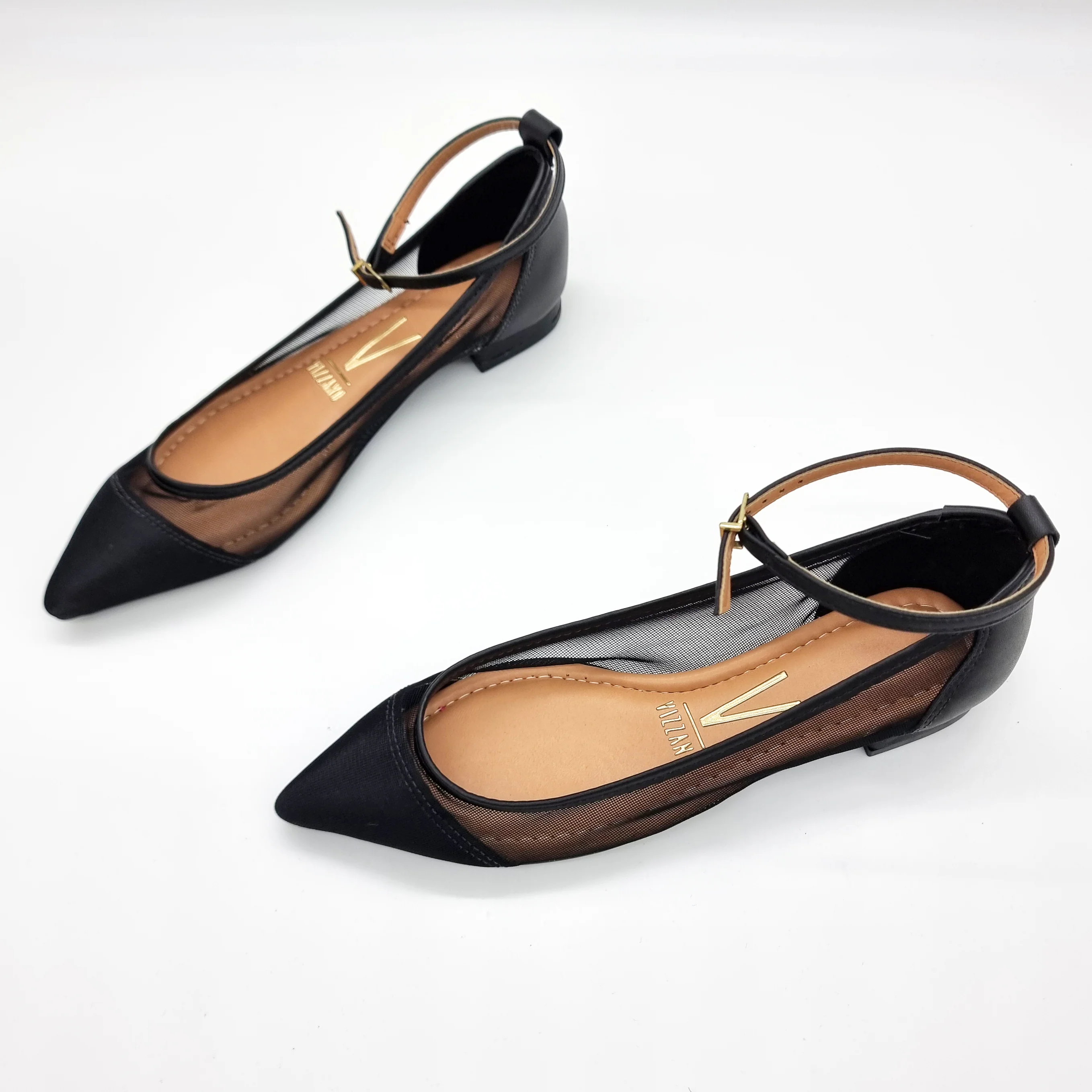 Vizzano 1206-294 Mesh Flat in Black - Image 7