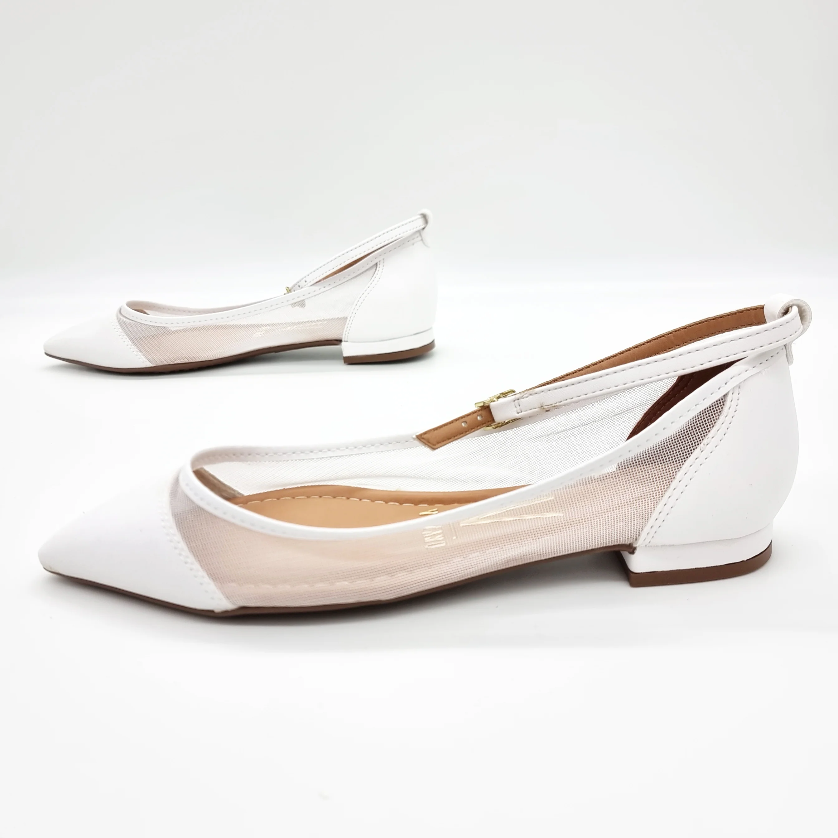 Vizzano 1206-294 Mesh Flat in White - Image 4