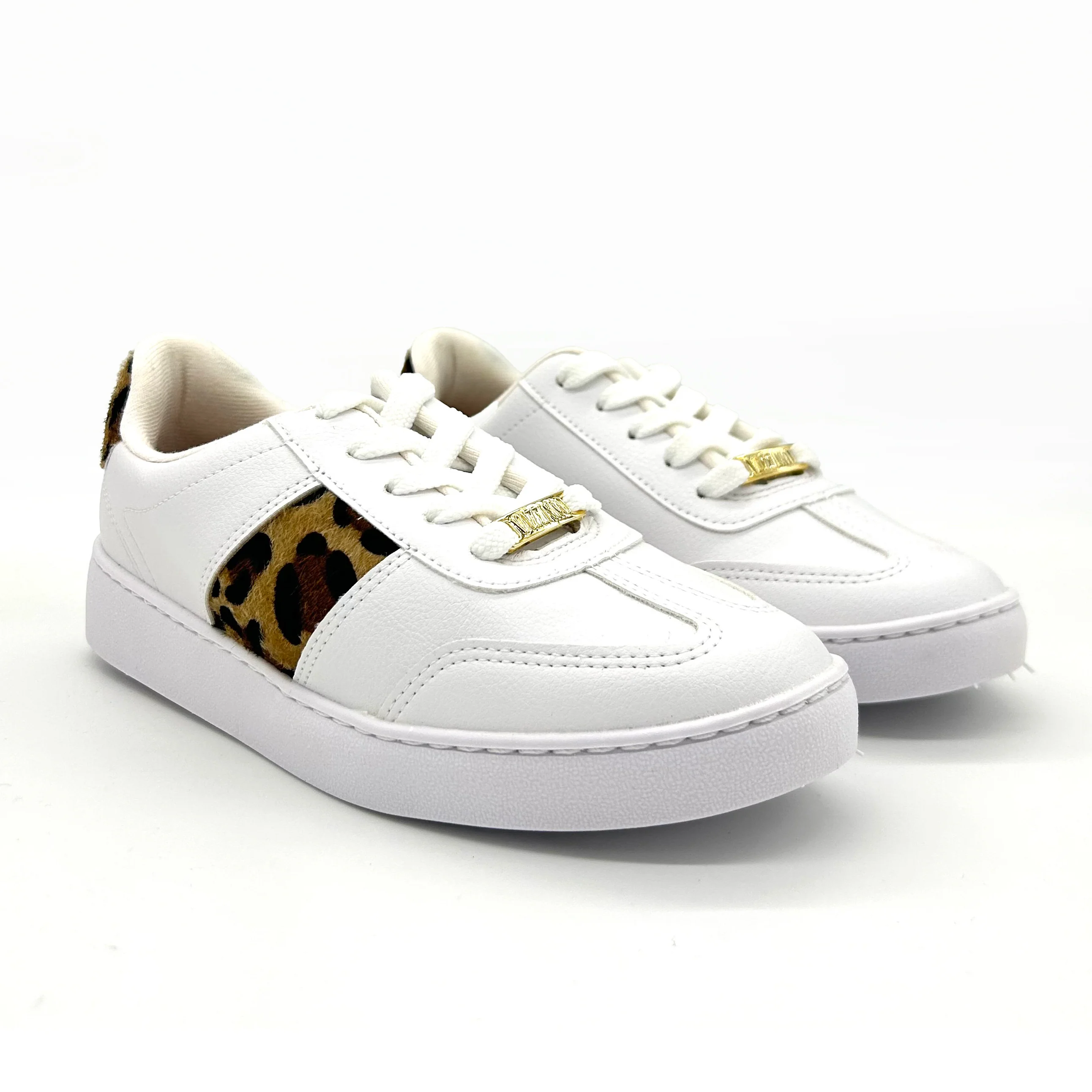 Vizzano 1214-1067 Lace-Up Sneaker in White/Multi Beige - Image 2