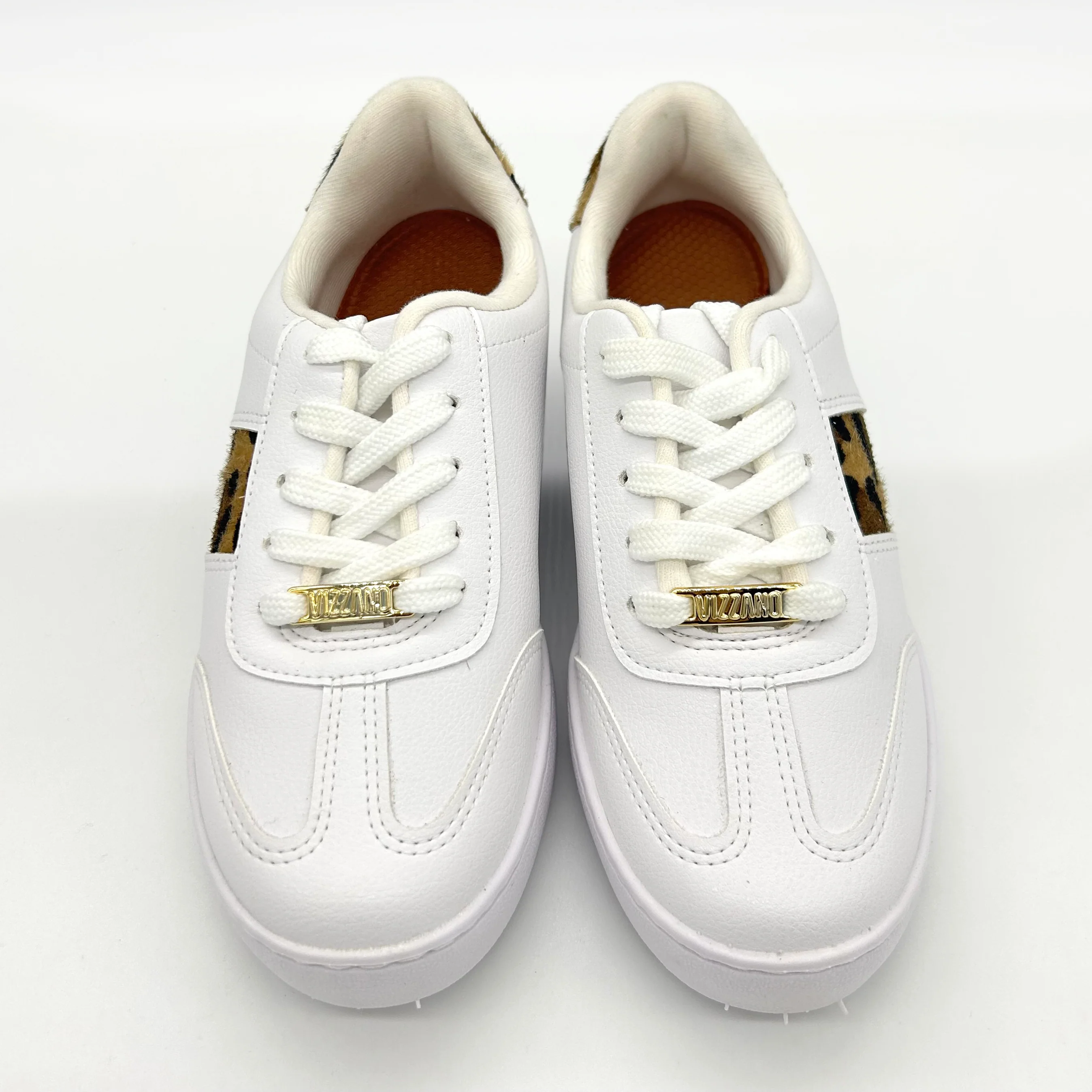 Vizzano 1214-1067 Lace-Up Sneaker in White/Multi Beige - Image 7