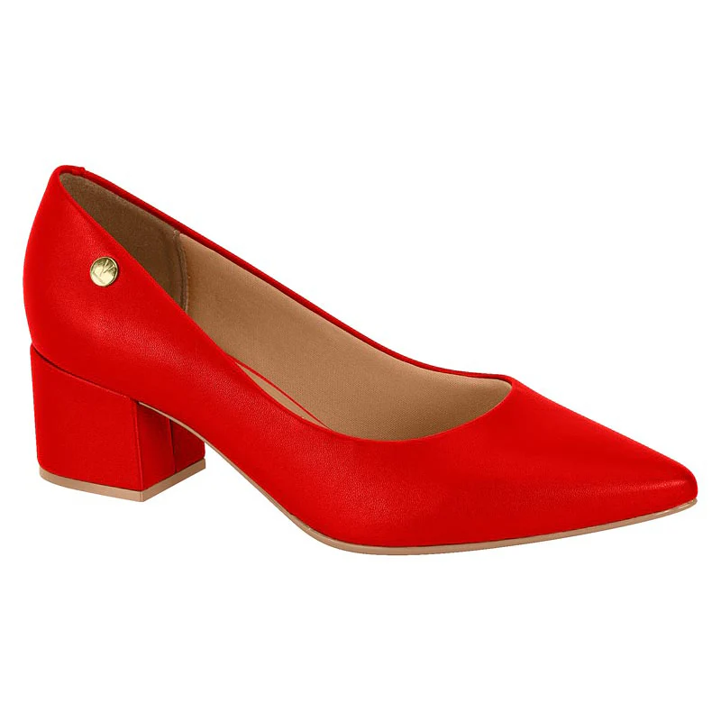 Vizzano 1220-315 Block Heel Pump in Ruby Red Napa