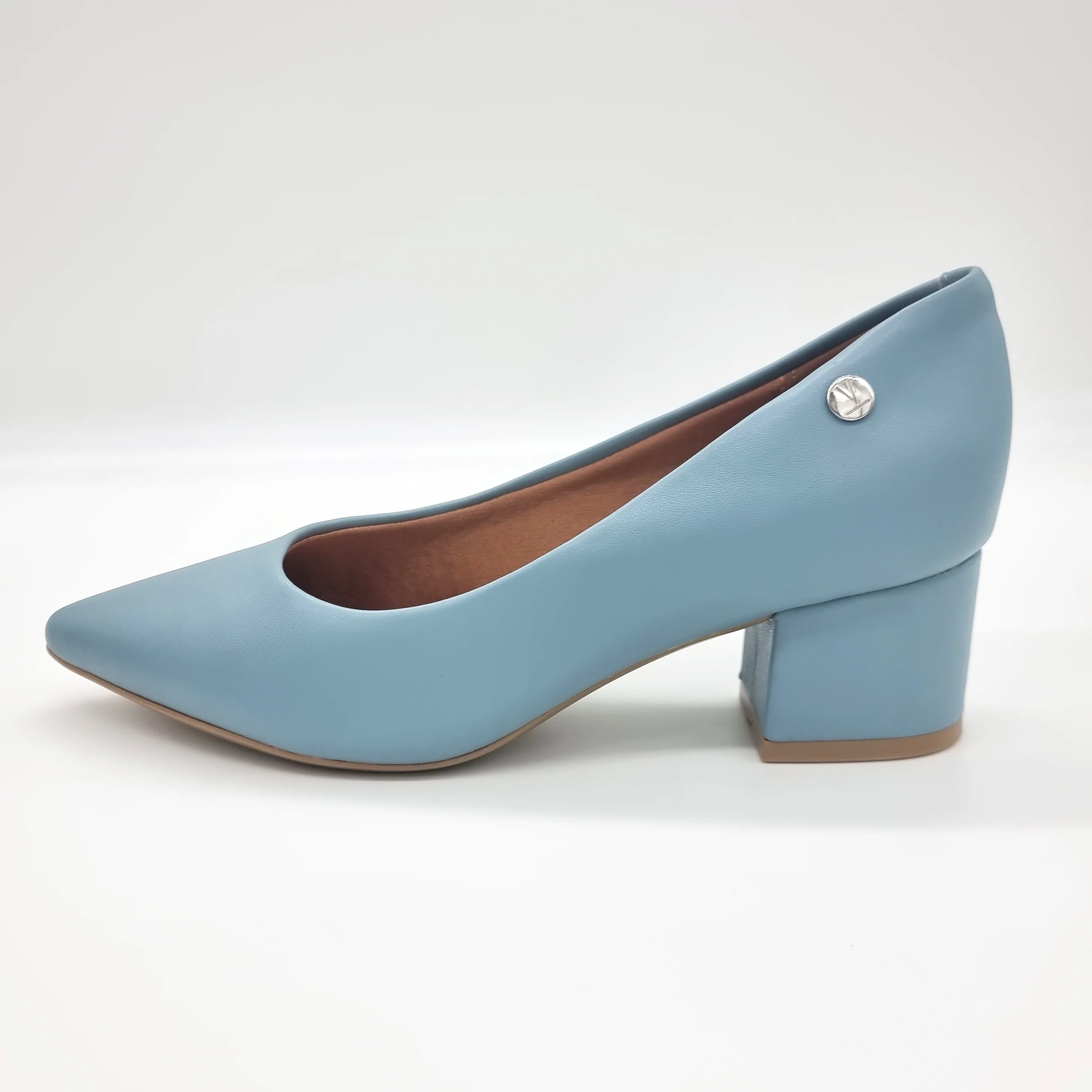 Vizzano 1220-315 Block Heel Pump in Turquoise Napa - Image 3