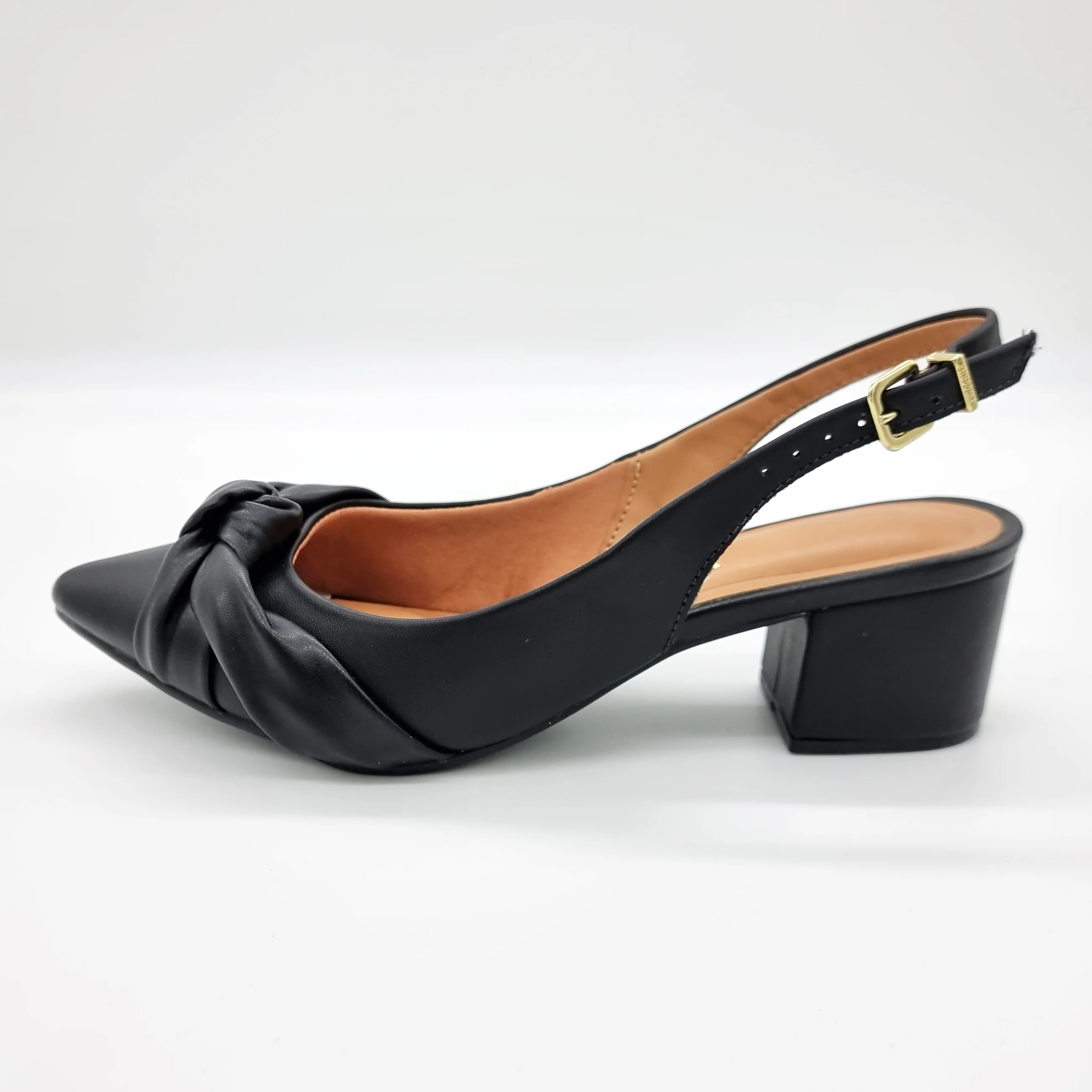 Vizzano 1220-358 Block Heel Slingback Pump in Black - Image 5