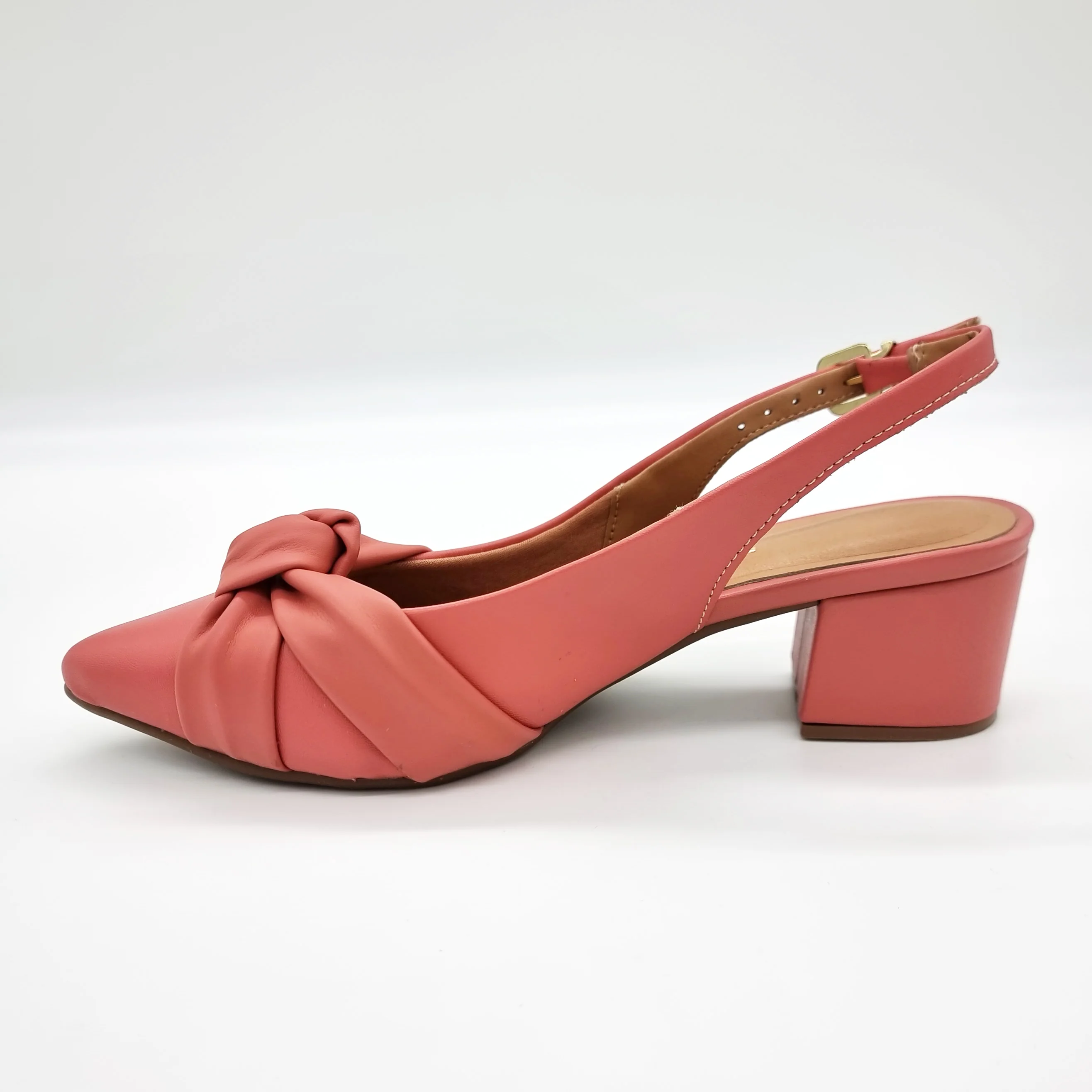 Vizzano 1220-358 Block Heel Slingback Pump in Rose - Image 5