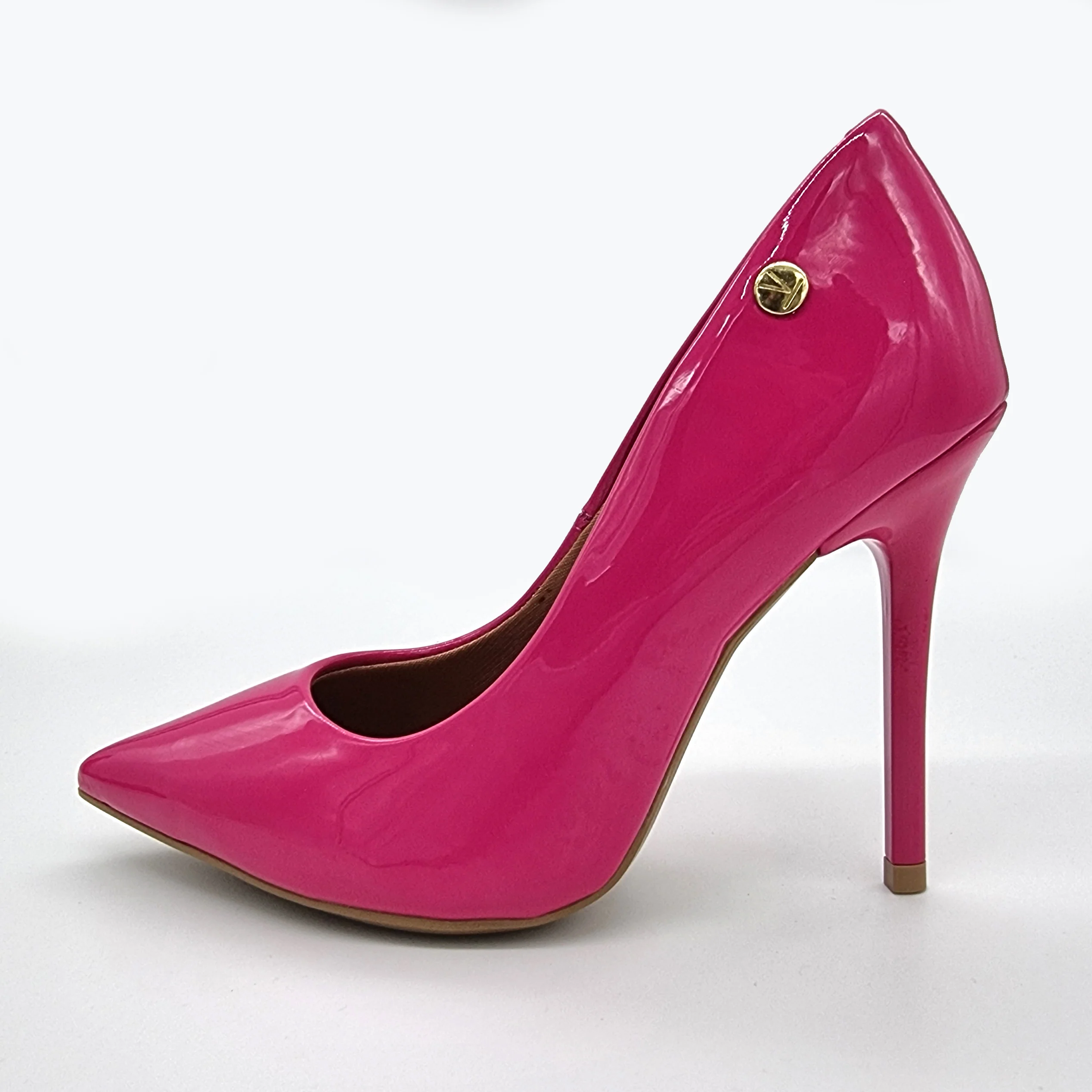 Vizzano 1421-100 Pointy Toe Stiletto Pump in Pink Patent - Image 6