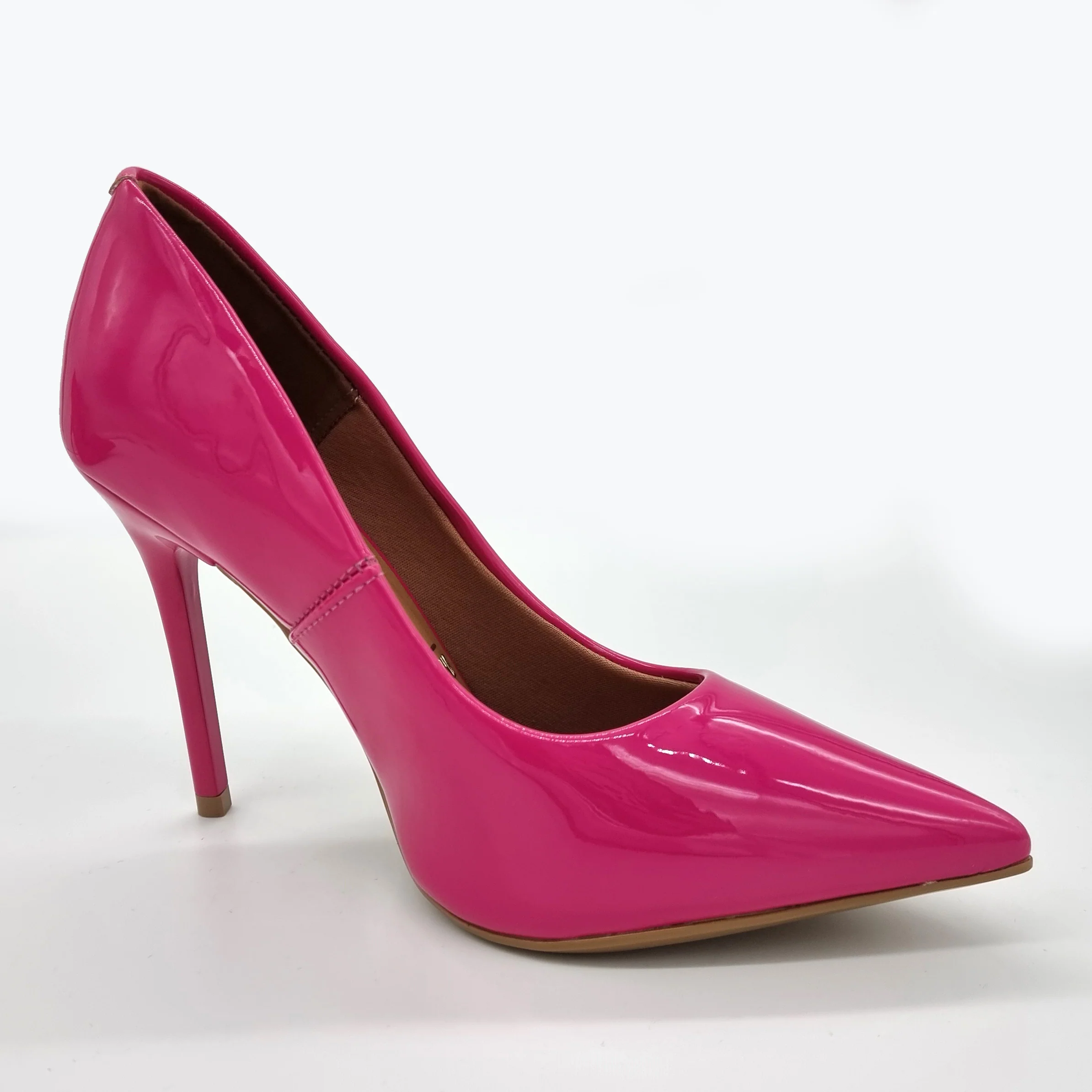 Vizzano 1421-100 Pointy Toe Stiletto Pump in Pink Patent - Image 7