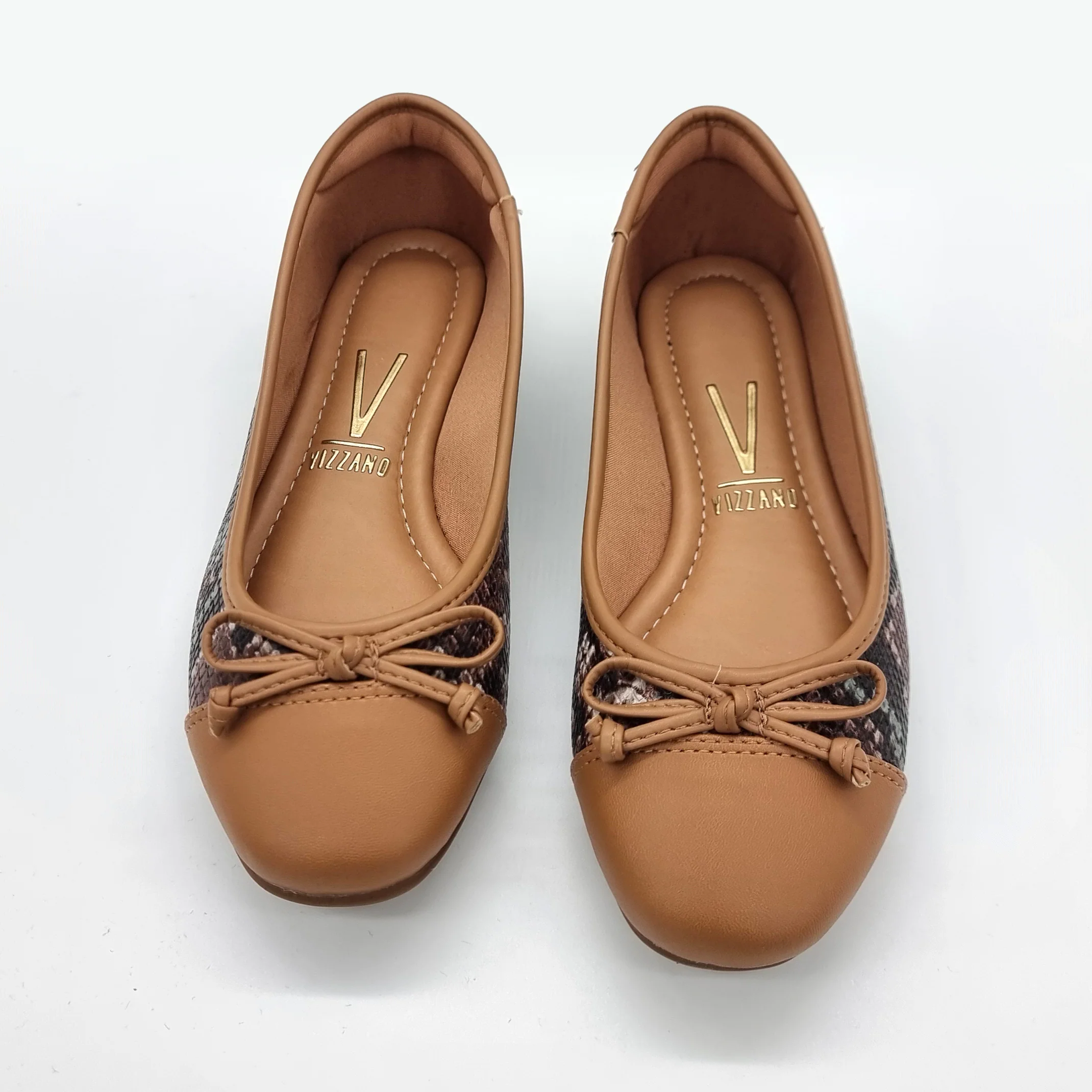 Vizzano 1432-100 Flat in Multi Camel - Image 4