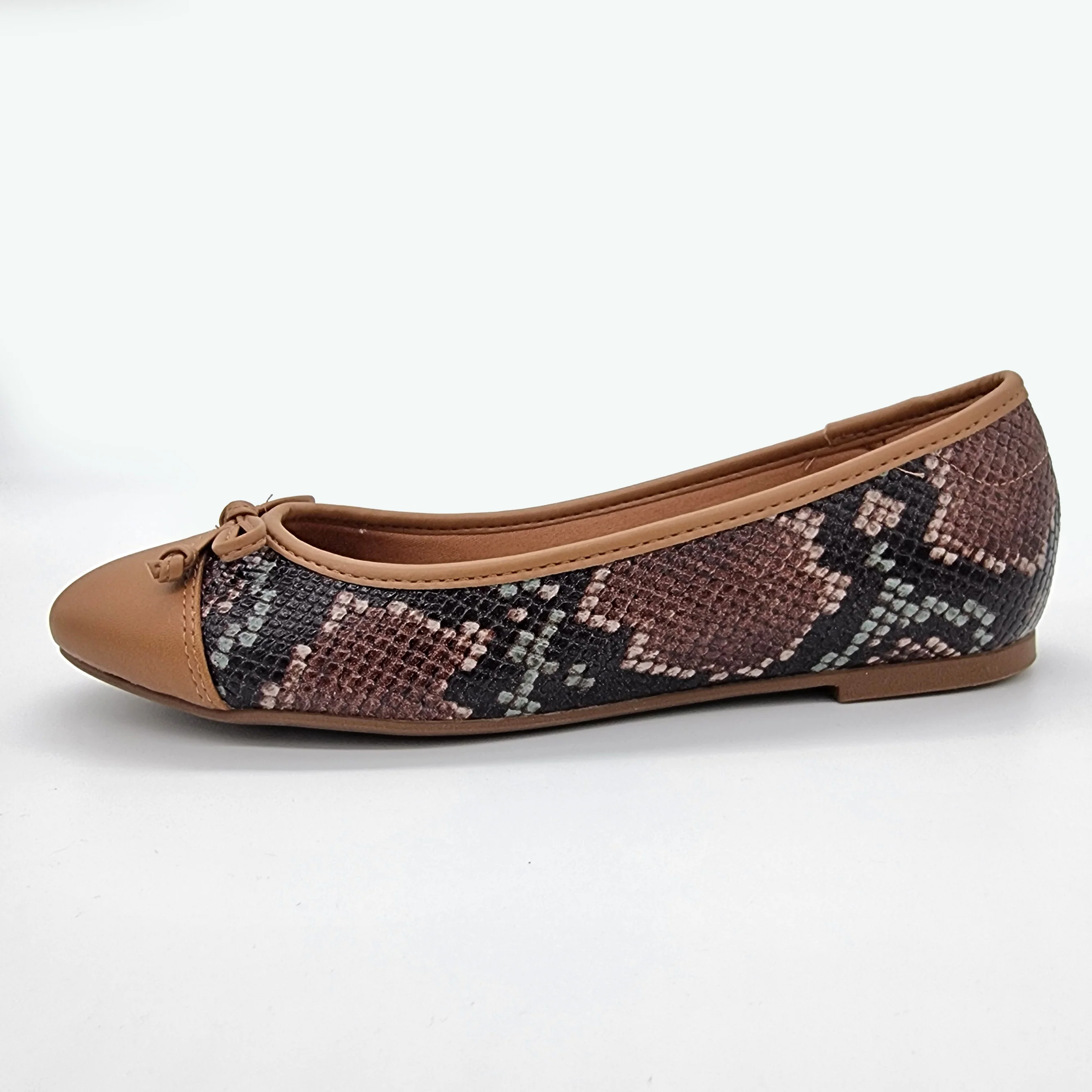 Vizzano 1432-100 Flat in Multi Camel - Image 5