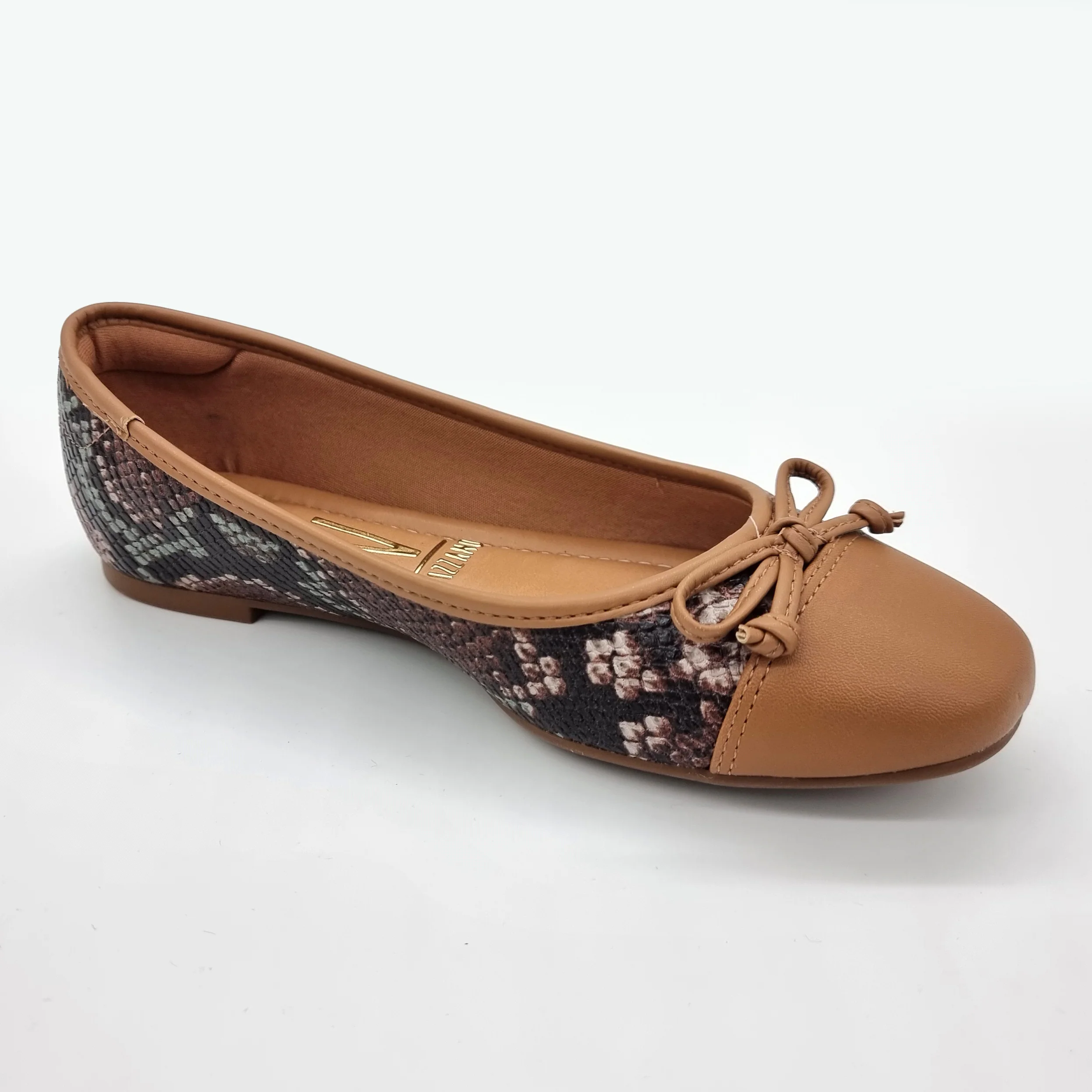 Vizzano 1432-100 Flat in Multi Camel - Image 6