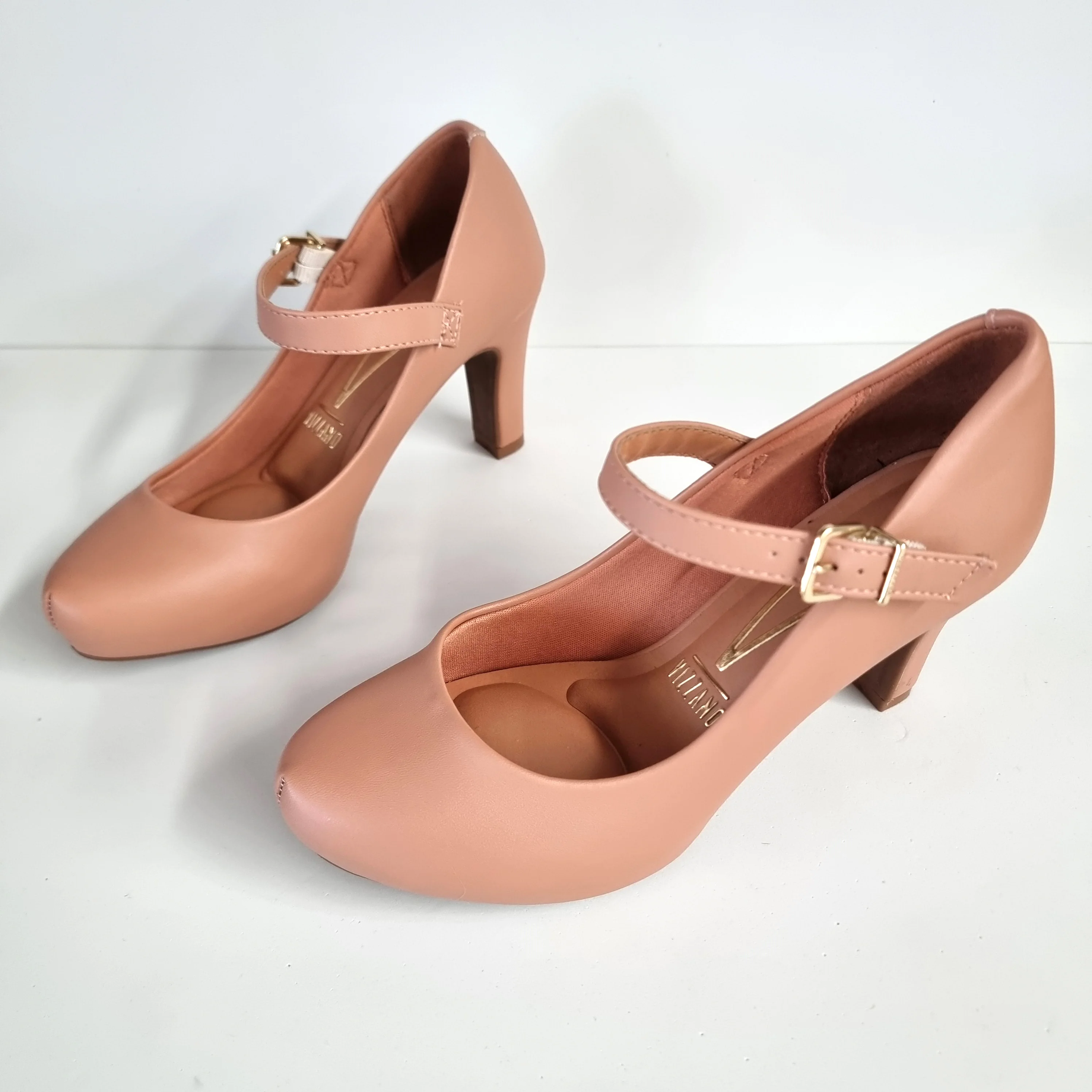 Vizzano 1840-318 Mary-Jane Pump in Nude Napa - Image 3