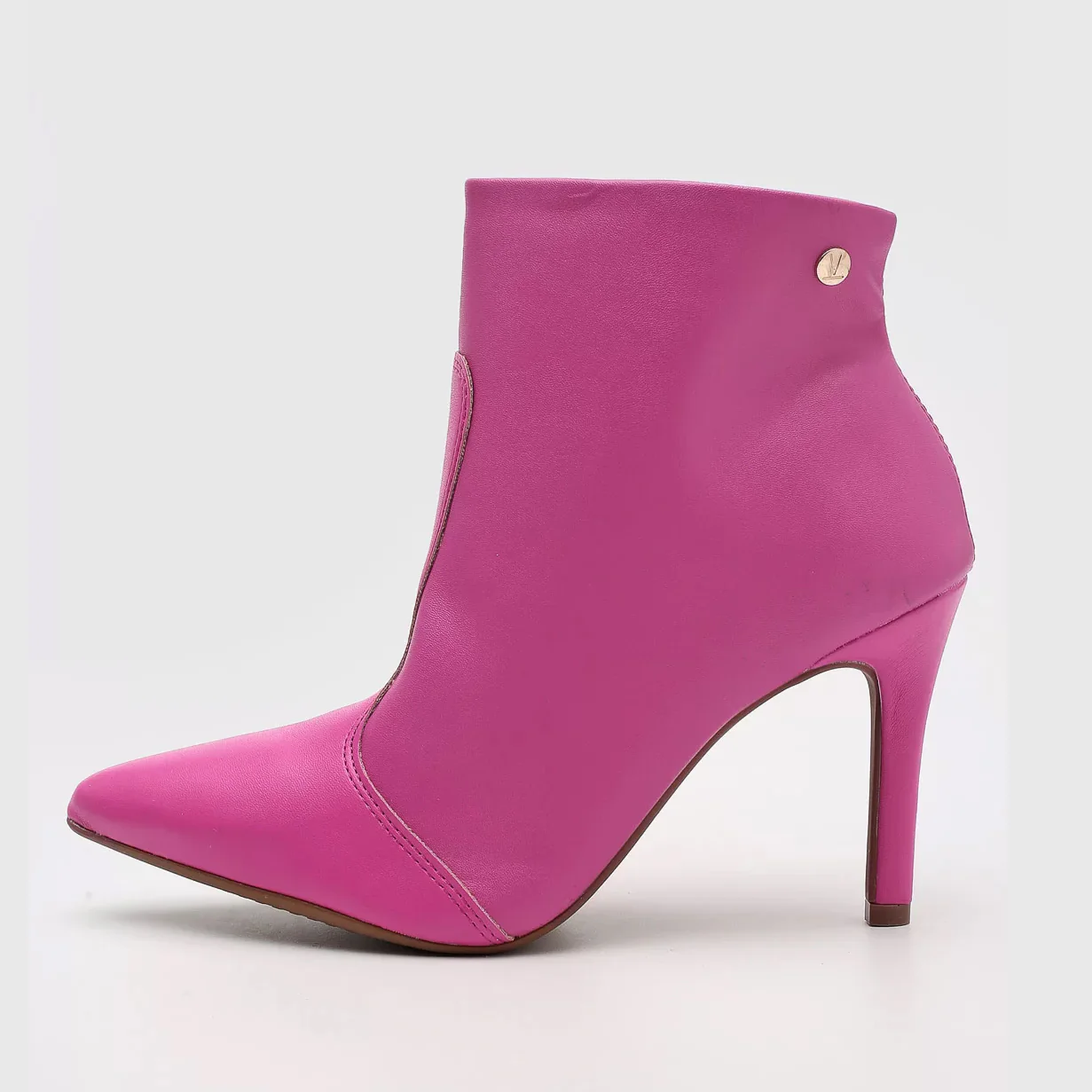 Vizzano 3049-225 Pointy Toe Stiletto Heel Ankle Boot in Pink Napa - Image 4