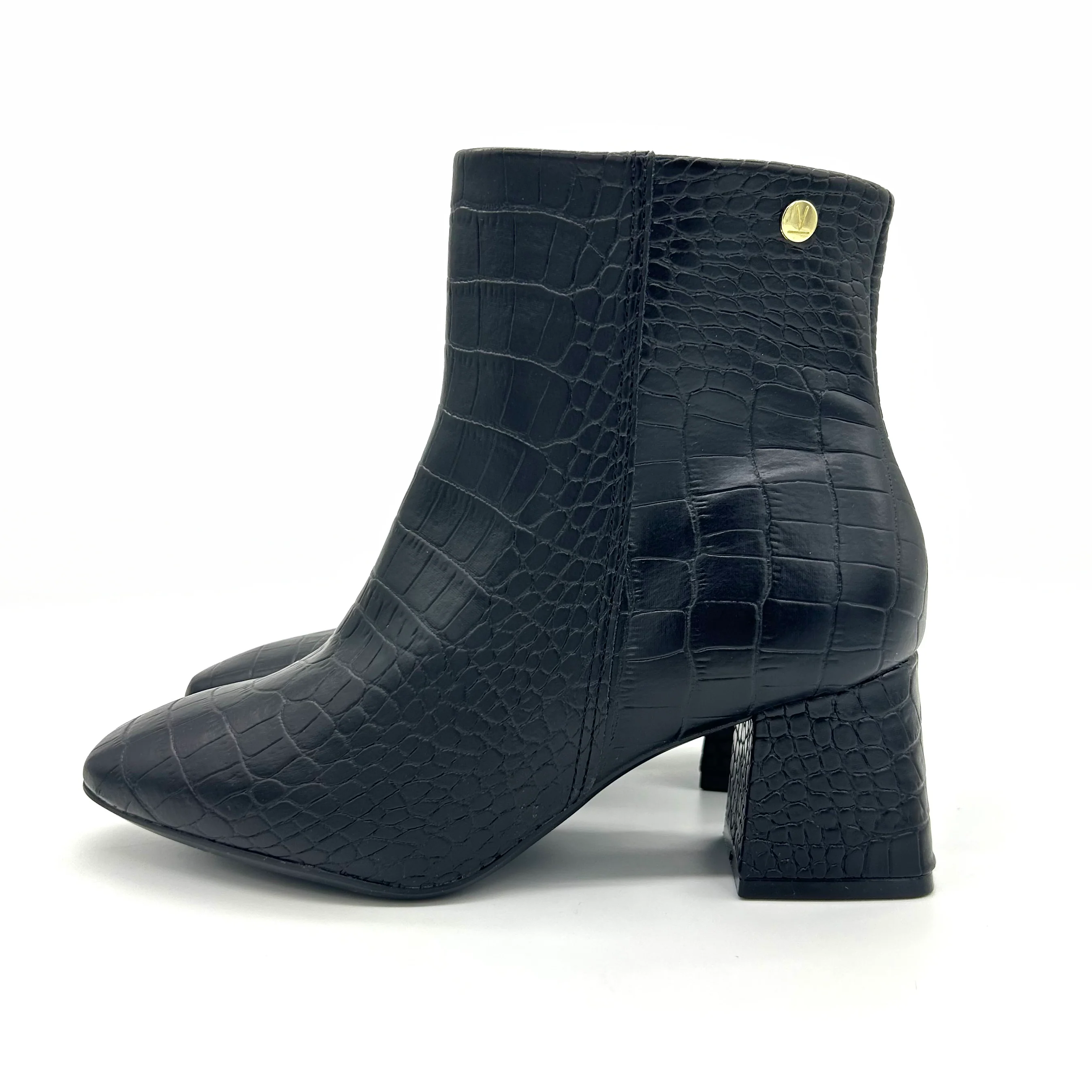 Vizzano 3098-100 Block Heel Boot in Black Croc - Image 4