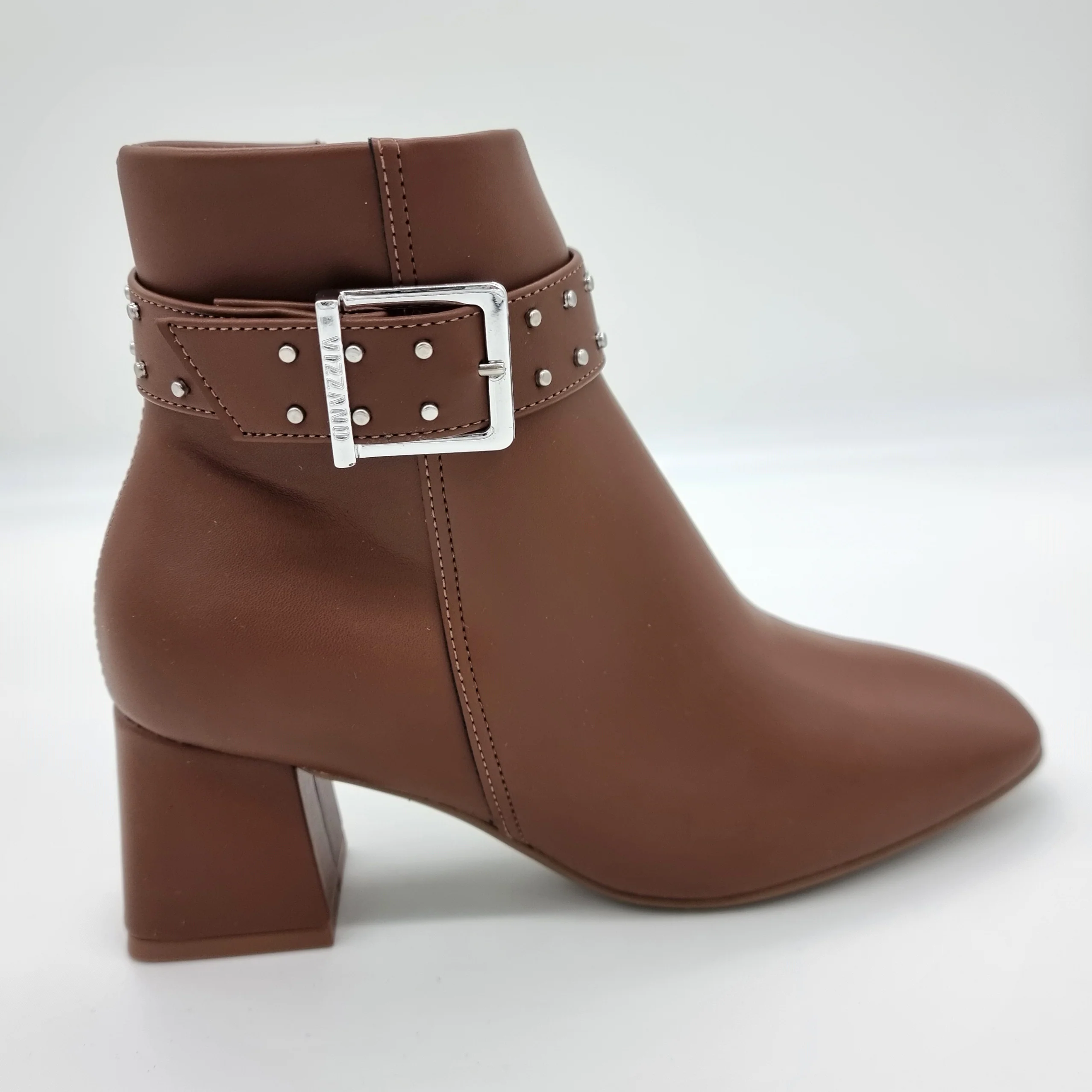Vizzano 3098-103 Block Heel Boot in Cinnamon Napa - Image 4