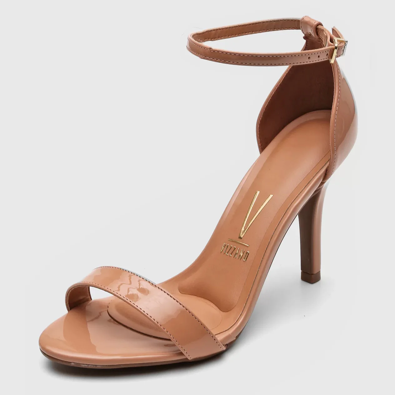 Vizzano 6249-452 High Heel Sandal in Nude Patent - Image 2