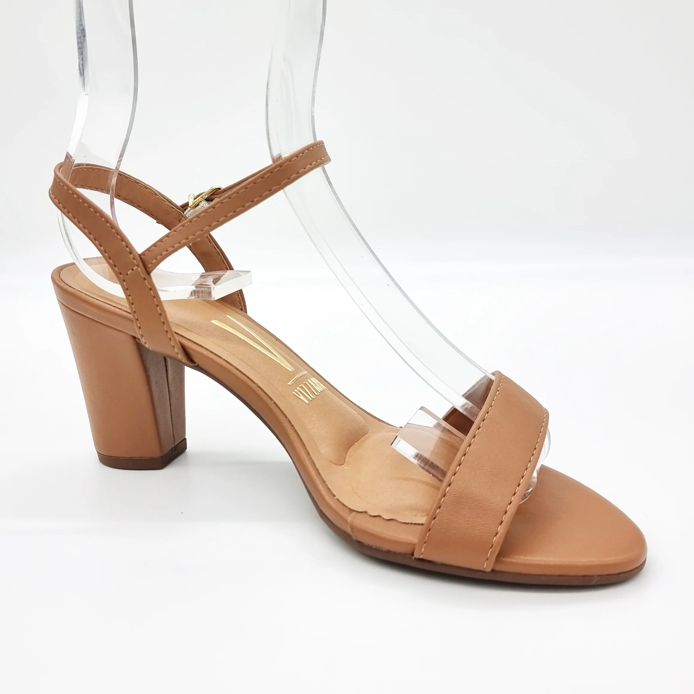 Vizzano 6262-474 Block Heel Sandal in Camel Napa - Image 7