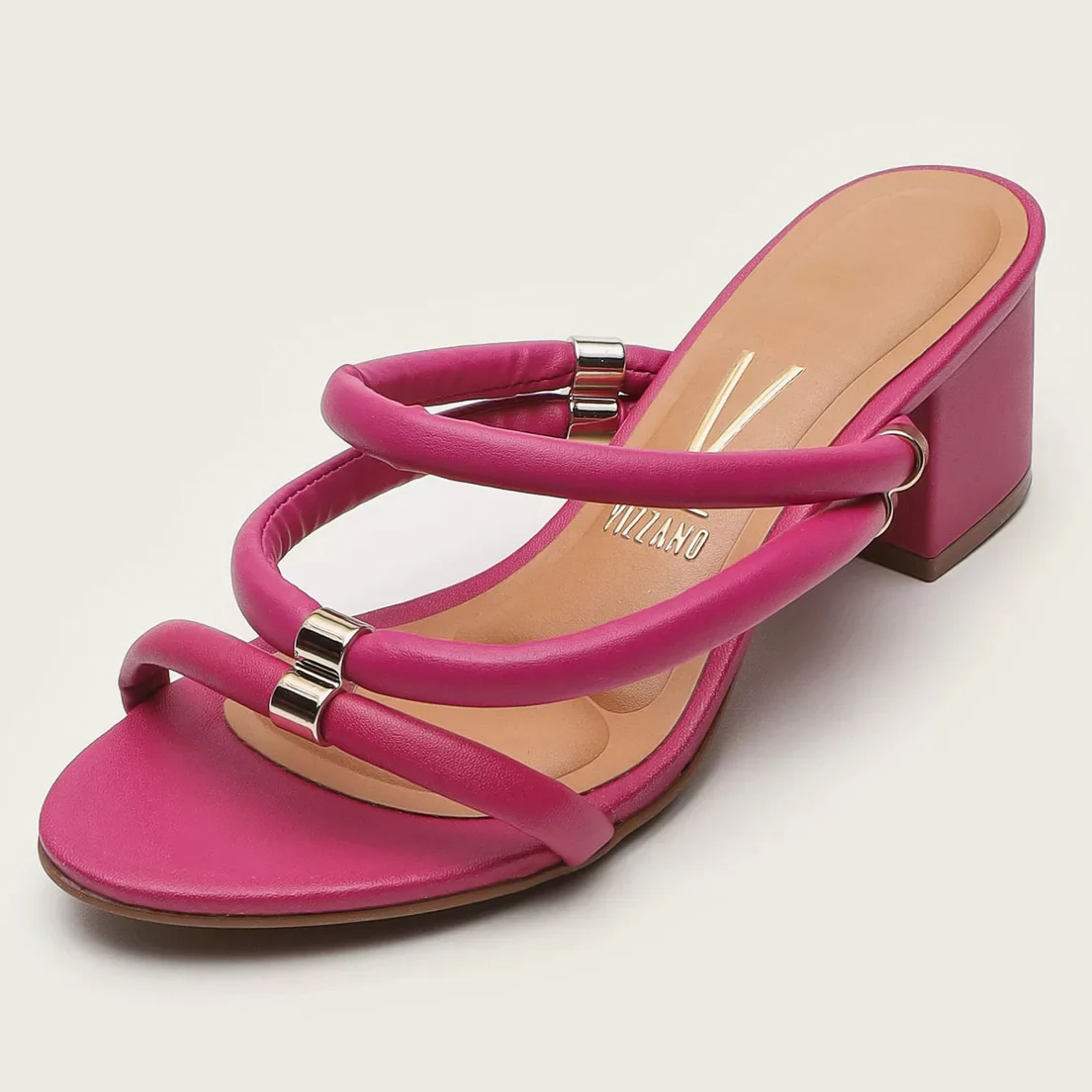 Vizzano 6291-1151 Block Heel Strappy Sandal in Magenta - Image 2