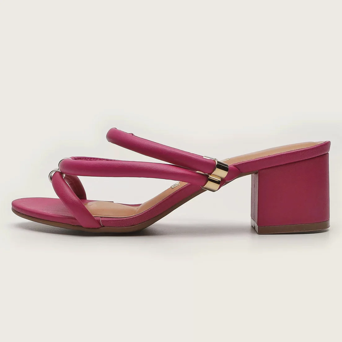 Vizzano 6291-1151 Block Heel Strappy Sandal in Magenta - Image 3