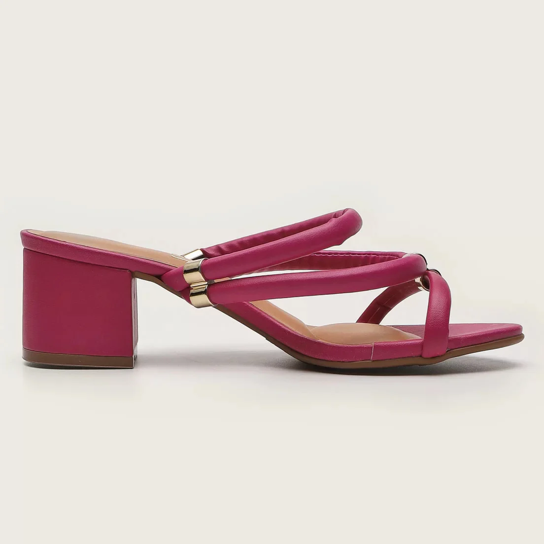 Vizzano 6291-1151 Block Heel Strappy Sandal in Magenta - Image 4