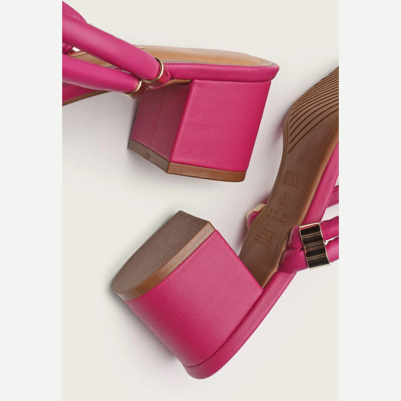 Vizzano 6291-1151 Block Heel Strappy Sandal in Magenta - Image 5