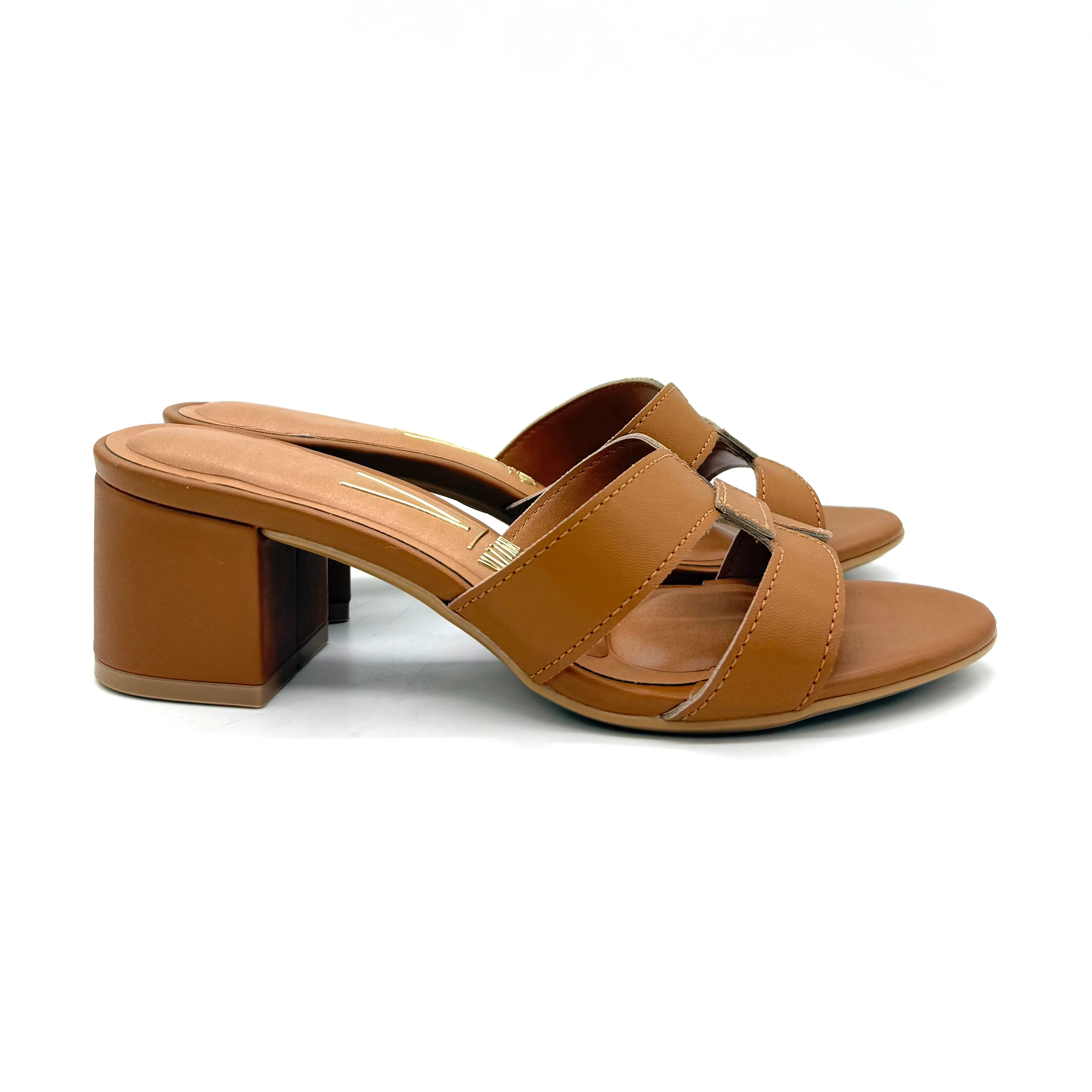 Vizzano 6291-1180 Block Heel Slip-on Sandal in Camel - Image 6