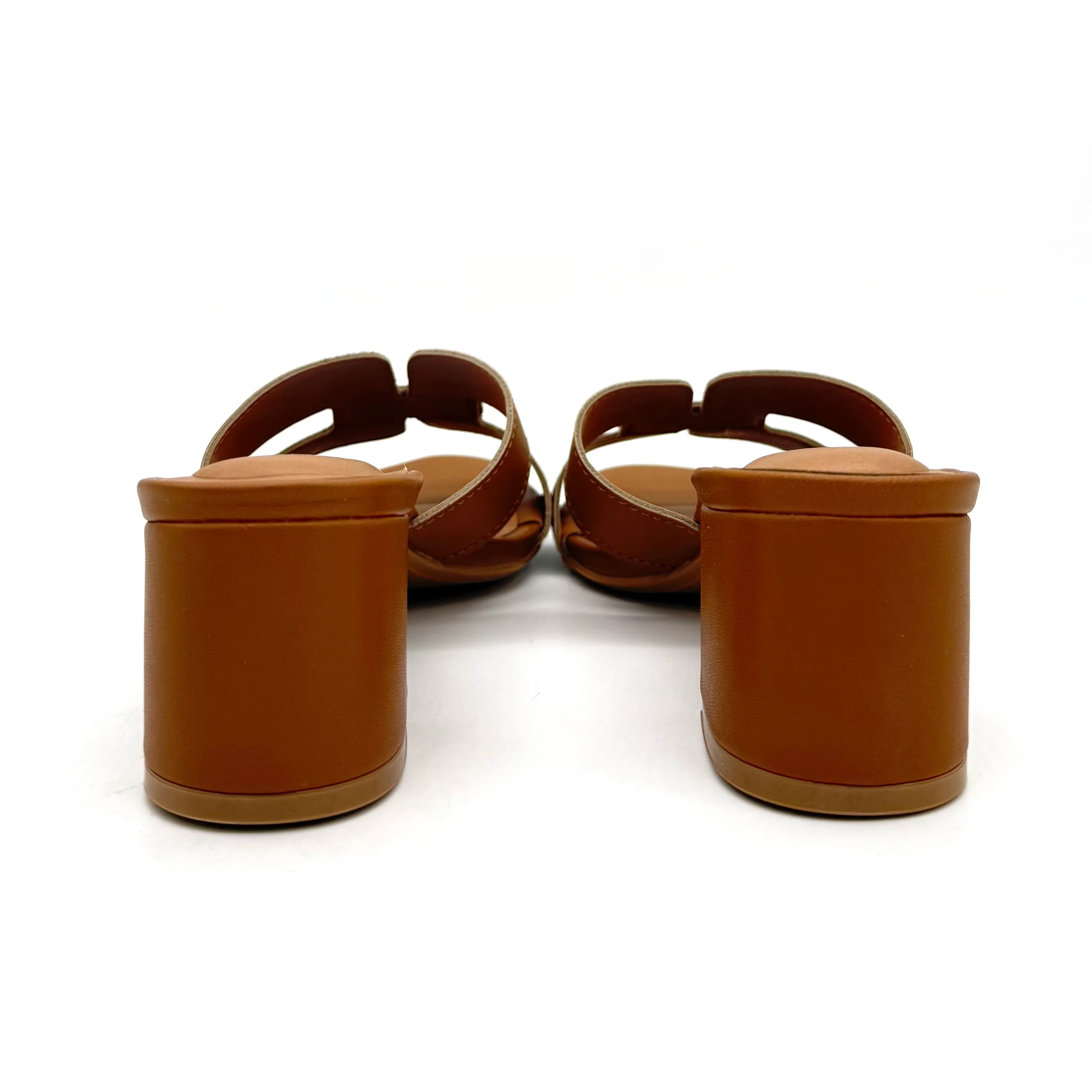 Vizzano 6291-1180 Block Heel Slip-on Sandal in Camel - Image 7