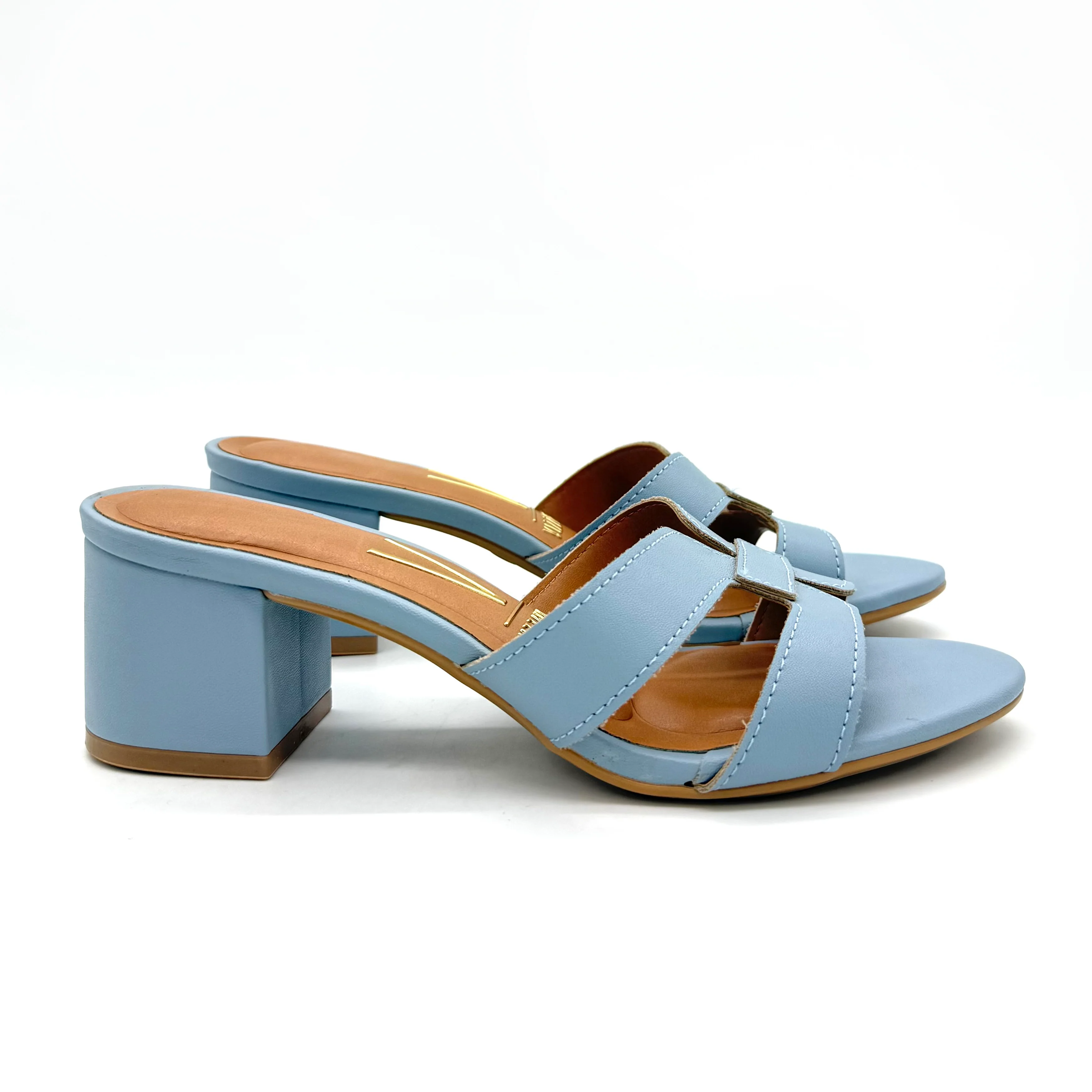 Vizzano 6291-1180 Block Heel Slip-on Sandal in Sky Blue - Image 4