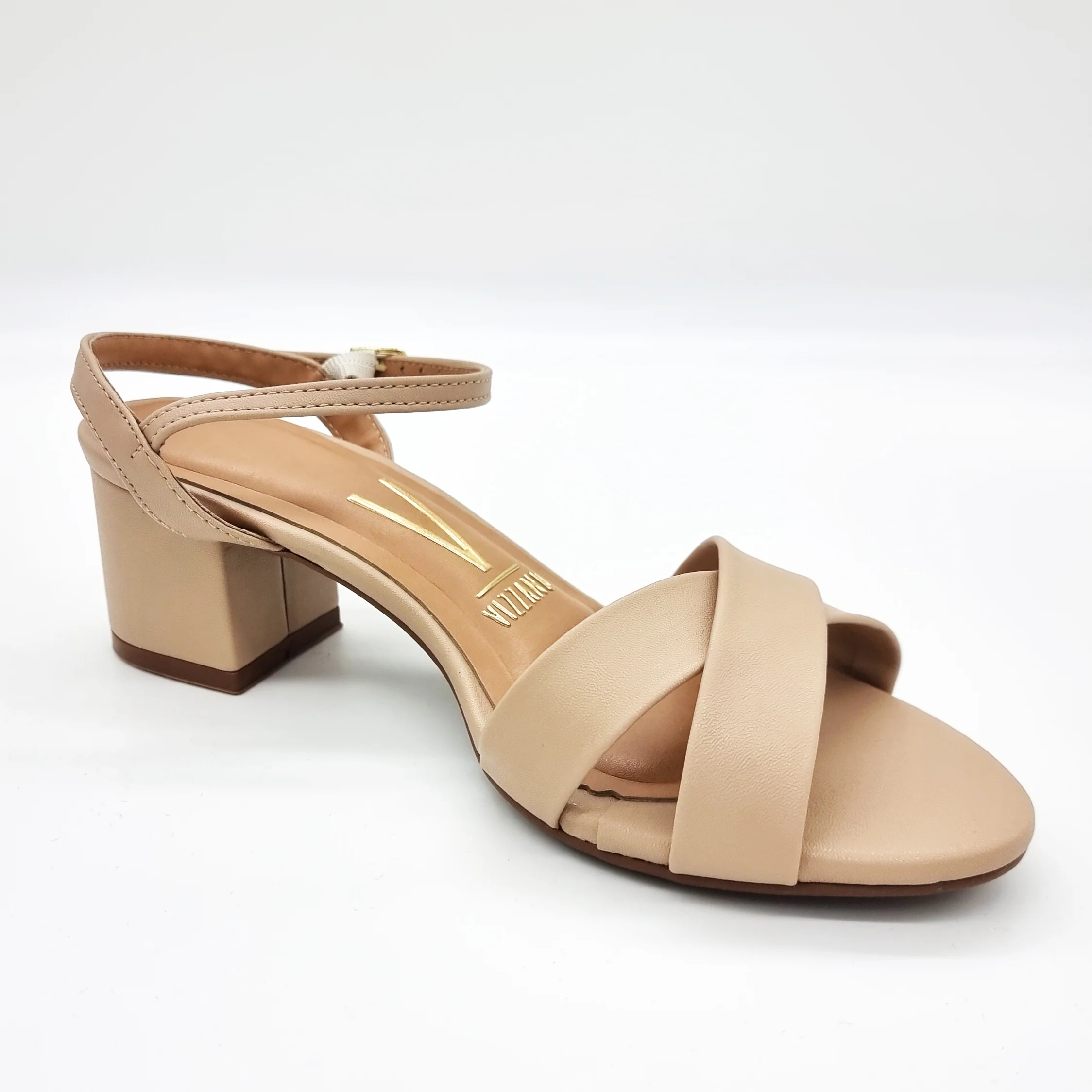 Vizzano 6291-927 Block Heel Sandal in Beige Napa - Image 7