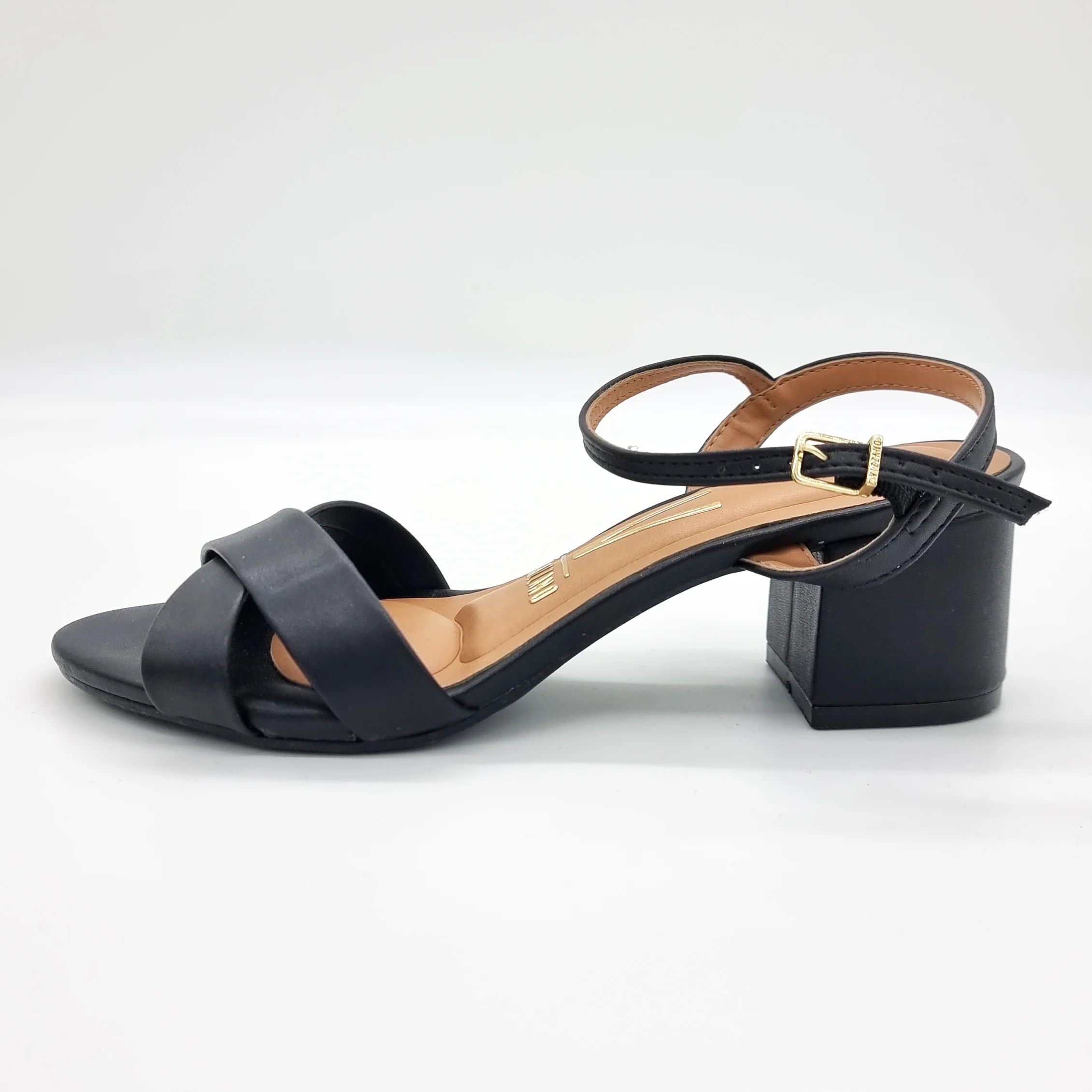 Vizzano 6291-927 Block Heel Sandal in Black Napa - Image 3