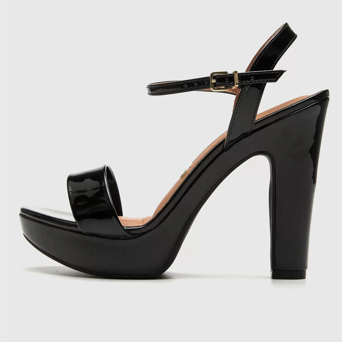Vizzano 6292-200 High Heel Platform Sandal in Black Patent - Image 4