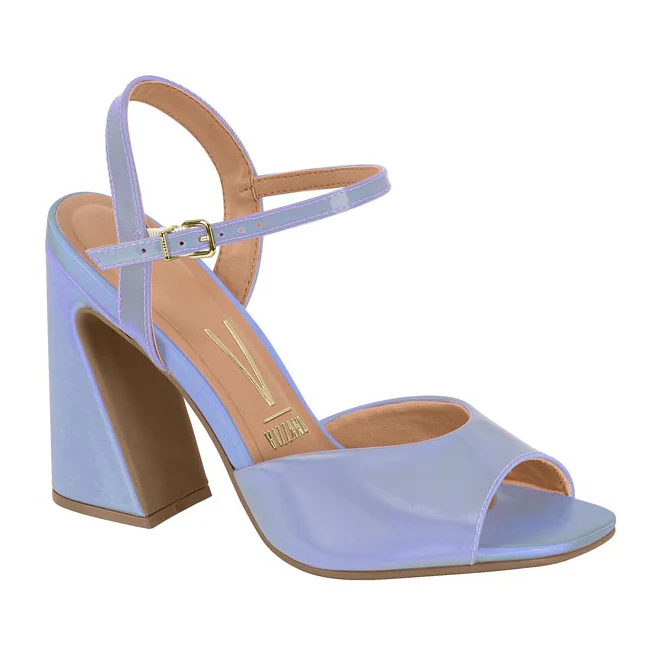 Vizzano 6403-203 Block Heel Sandal in Pearlescent Blue