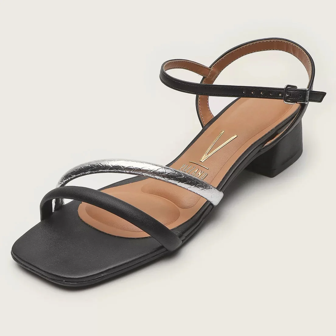 Vizzano 6454-116 Low Heel Sandal in Black - Image 4
