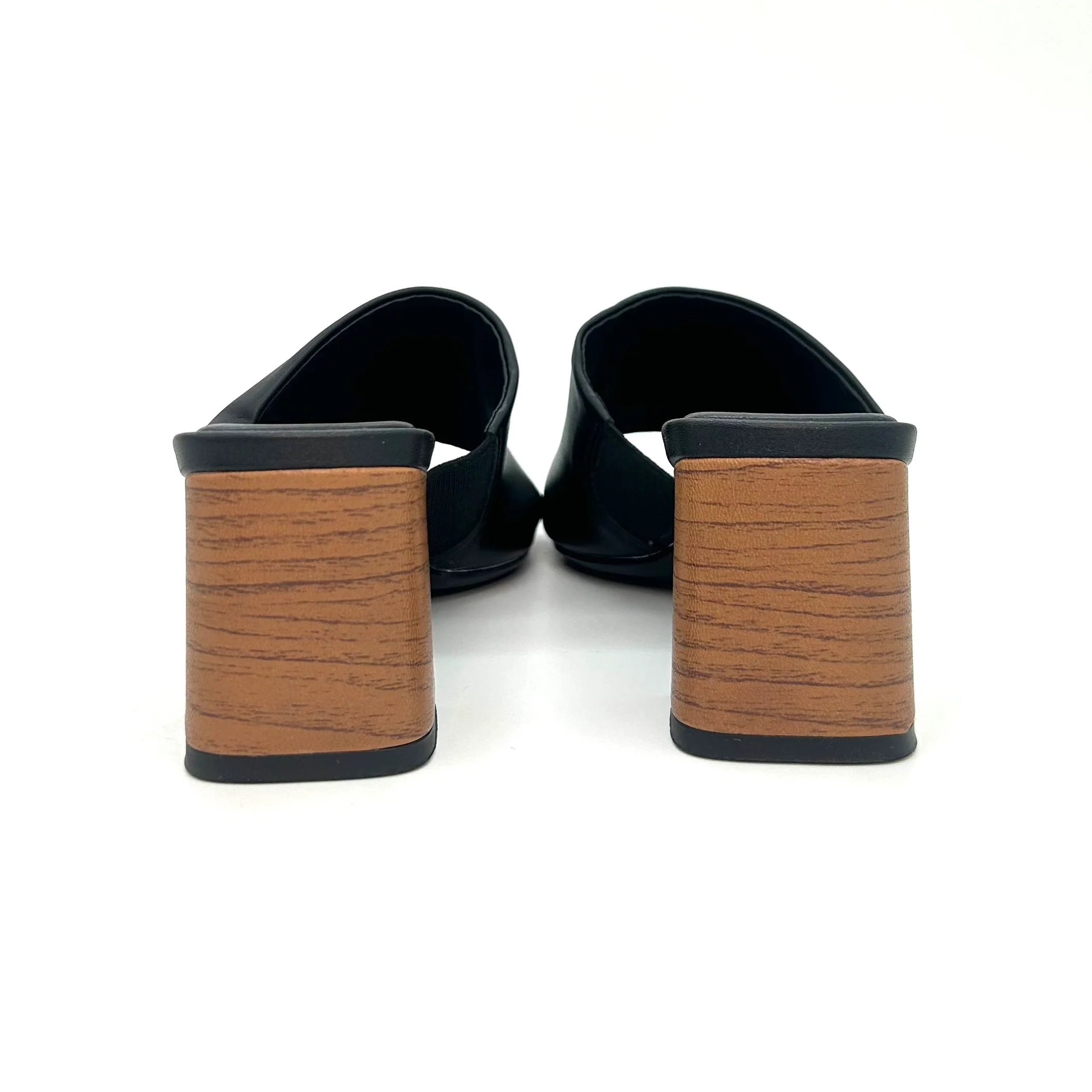 Vizzano 6530-100 Block Heel Mule in Black - Image 5