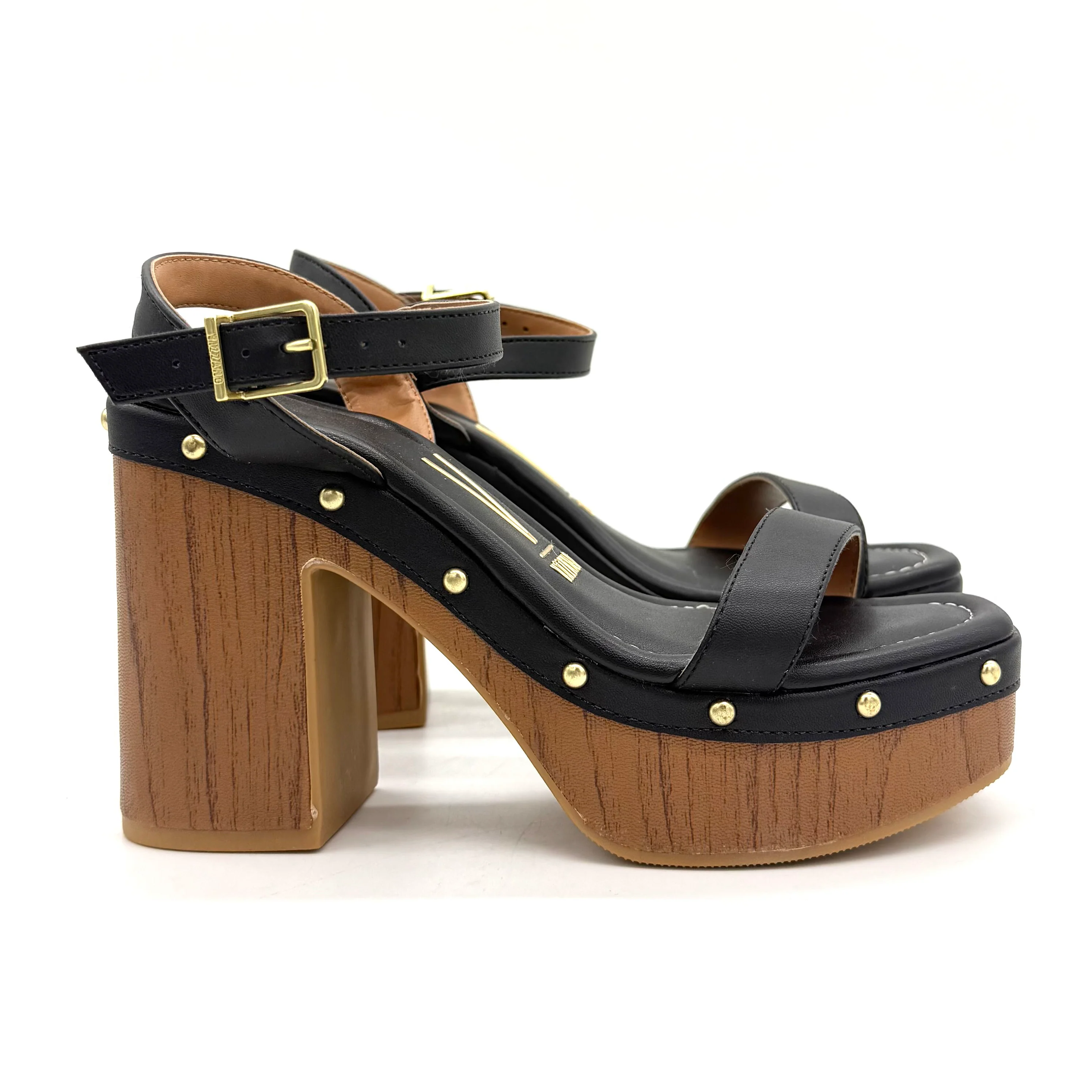Vizzano 6541-200 Block Heel Platform Sandal in Black - Image 3