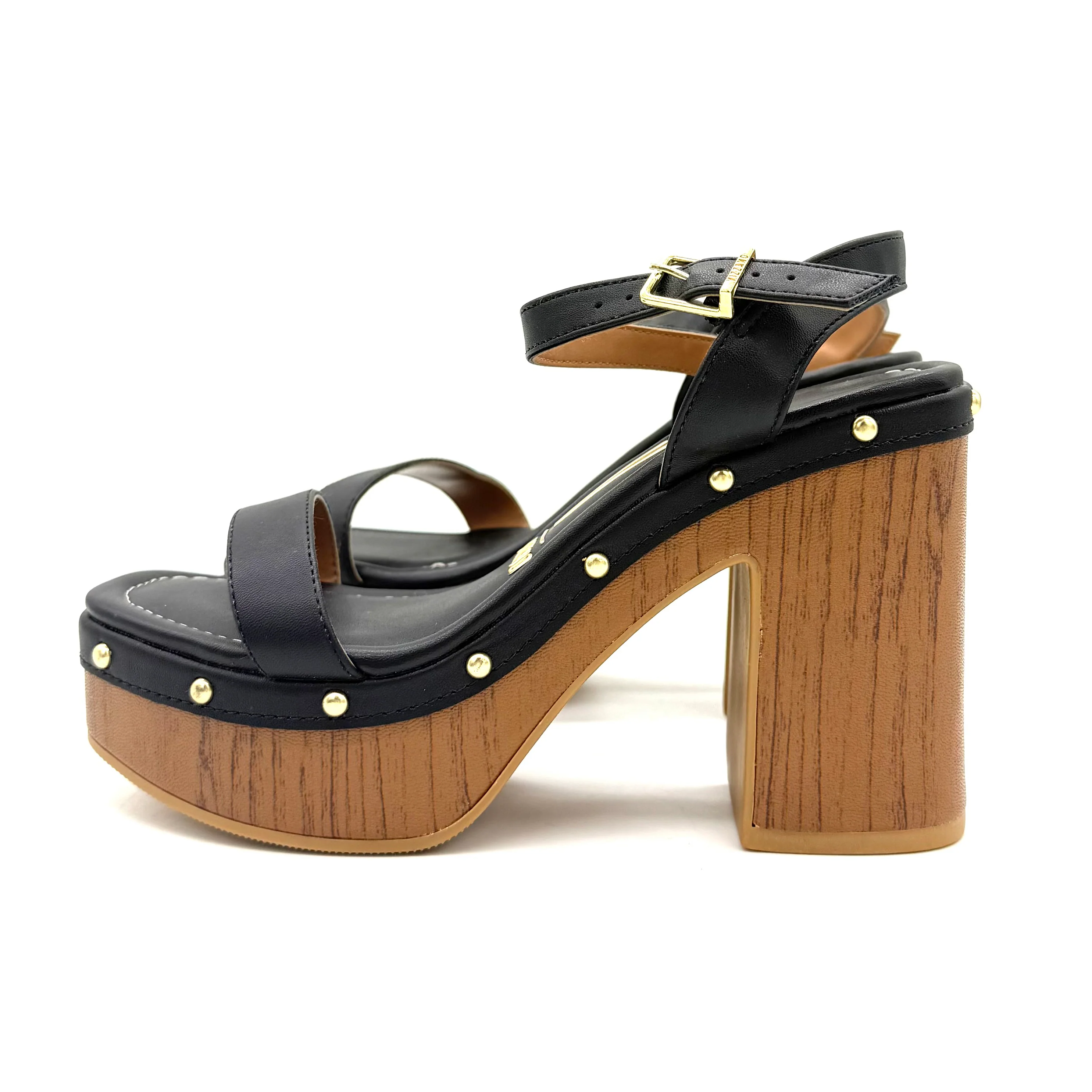 Vizzano 6541-200 Block Heel Platform Sandal in Black - Image 5