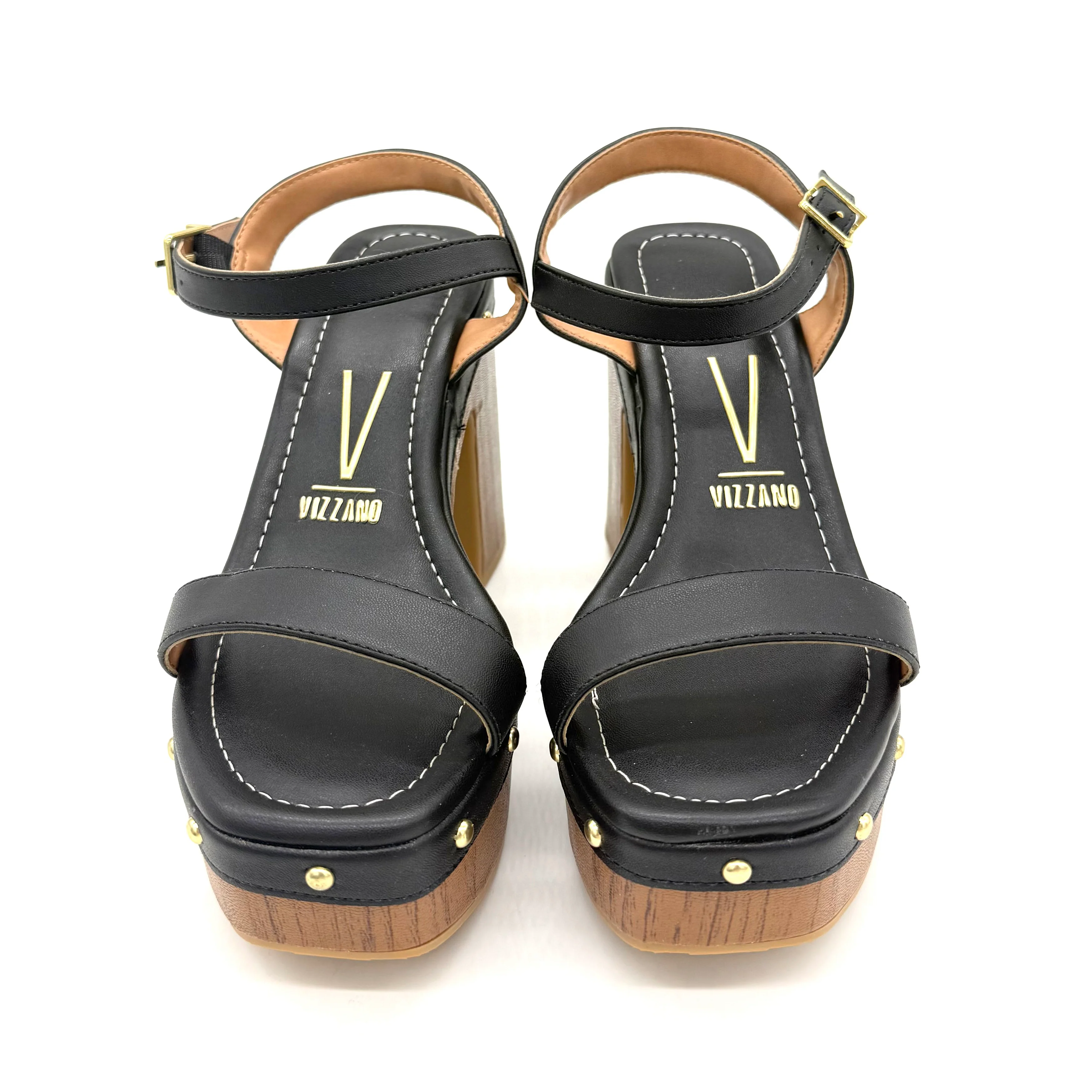 Vizzano 6541-200 Block Heel Platform Sandal in Black - Image 6
